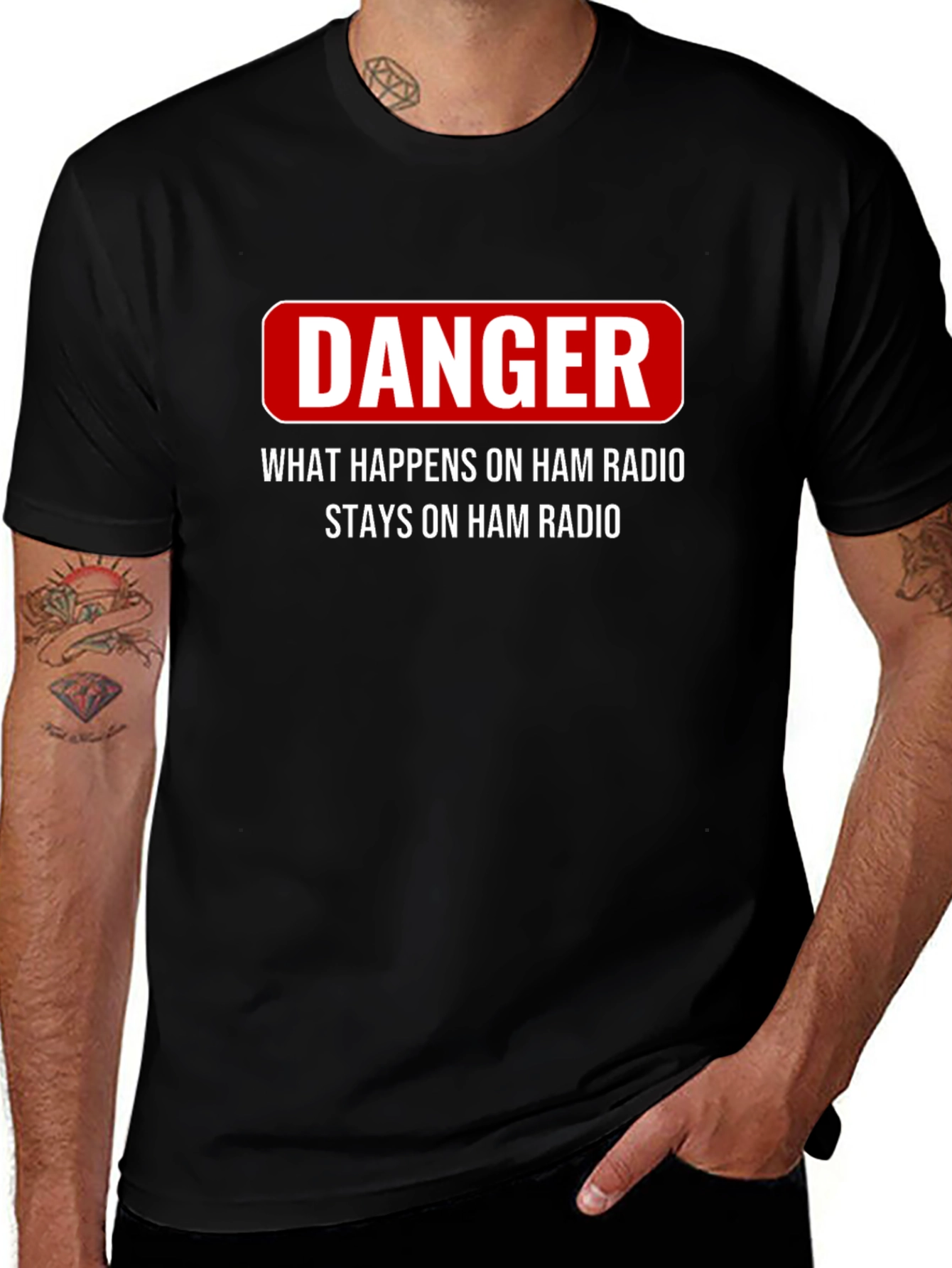 Camiseta Ham Radio Danger: Lo que pasa se queda!
