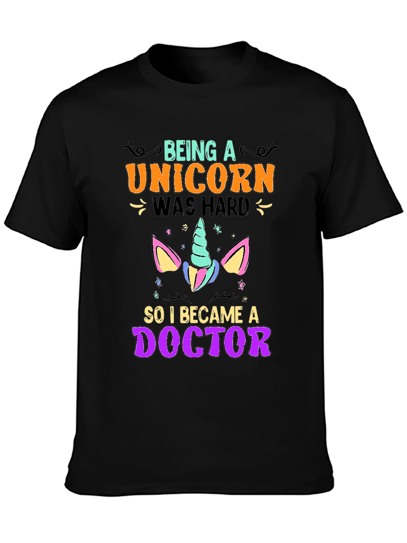 Camiseta Unisex Unicornio Doctor Estampada