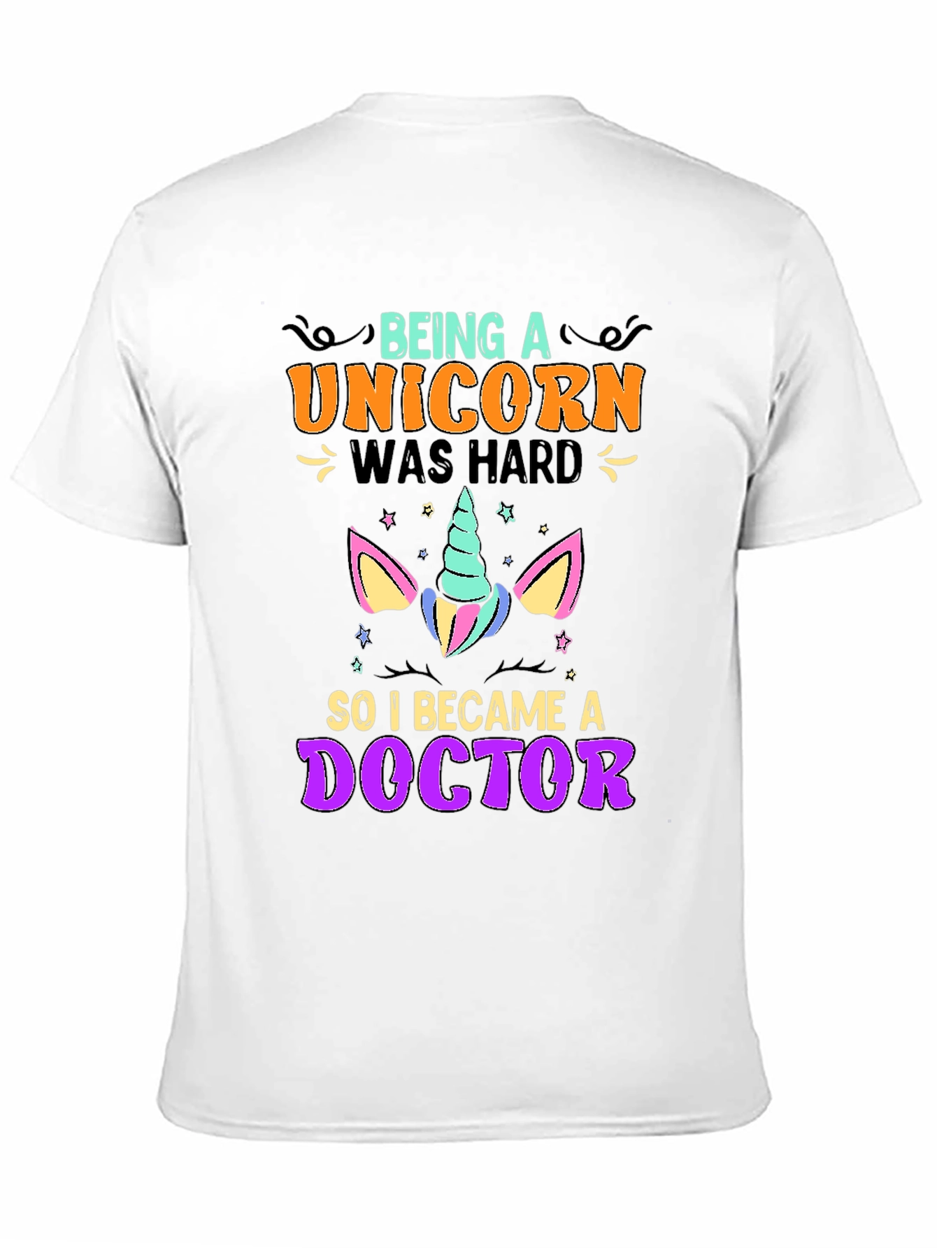 Camiseta Unisex Unicornio Doctor Estampada