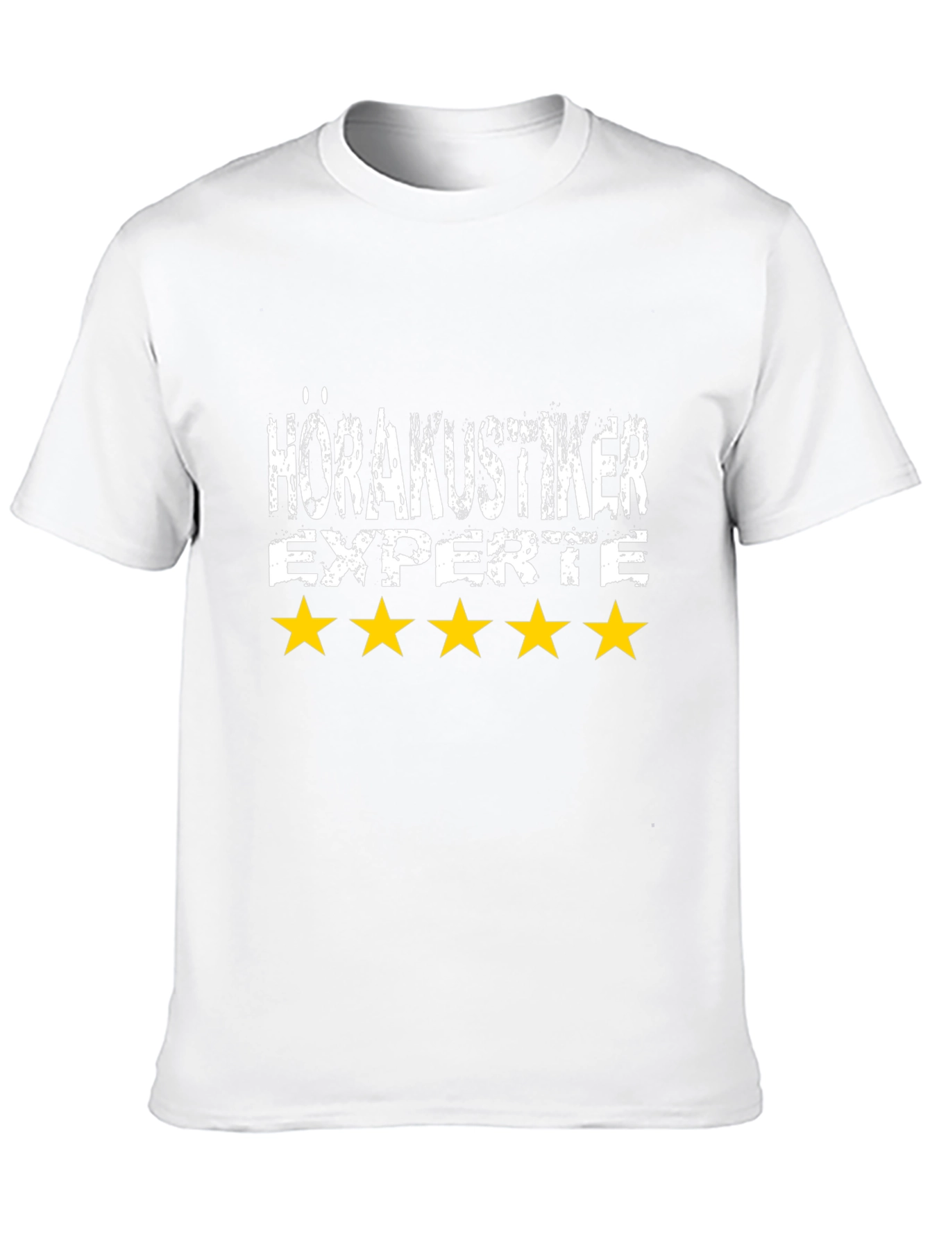 Camiseta Negra HörAkustiker Experte - 5 Estrellas