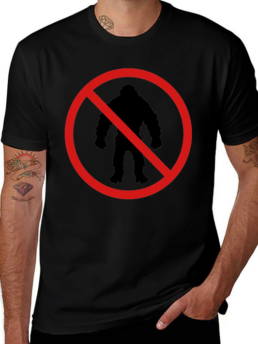 Camiseta Negra Prohibido Bigfoot