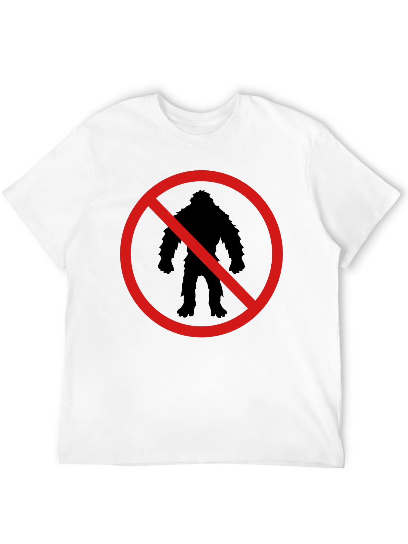 Camiseta Negra Prohibido Bigfoot