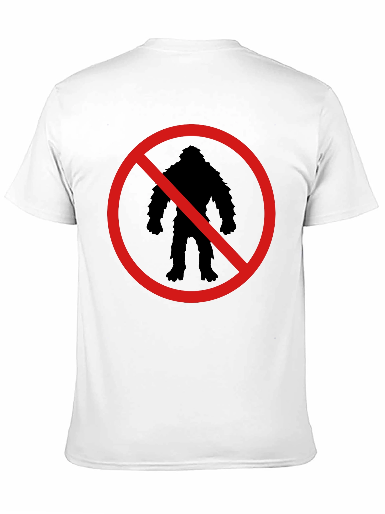 Camiseta Negra Prohibido Bigfoot