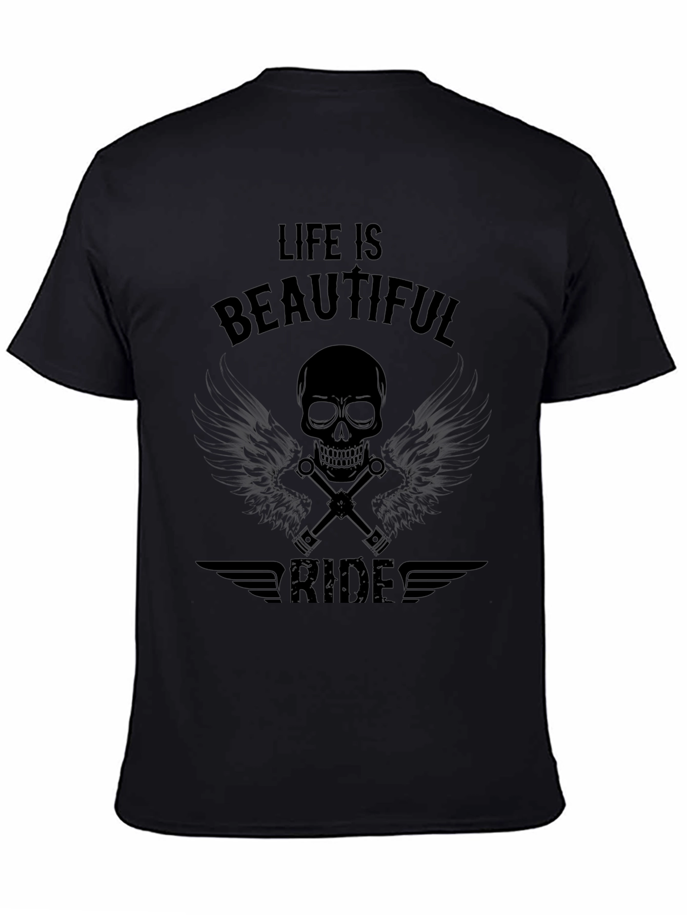 Camiseta Negra: Vida es un Hermoso Viaje