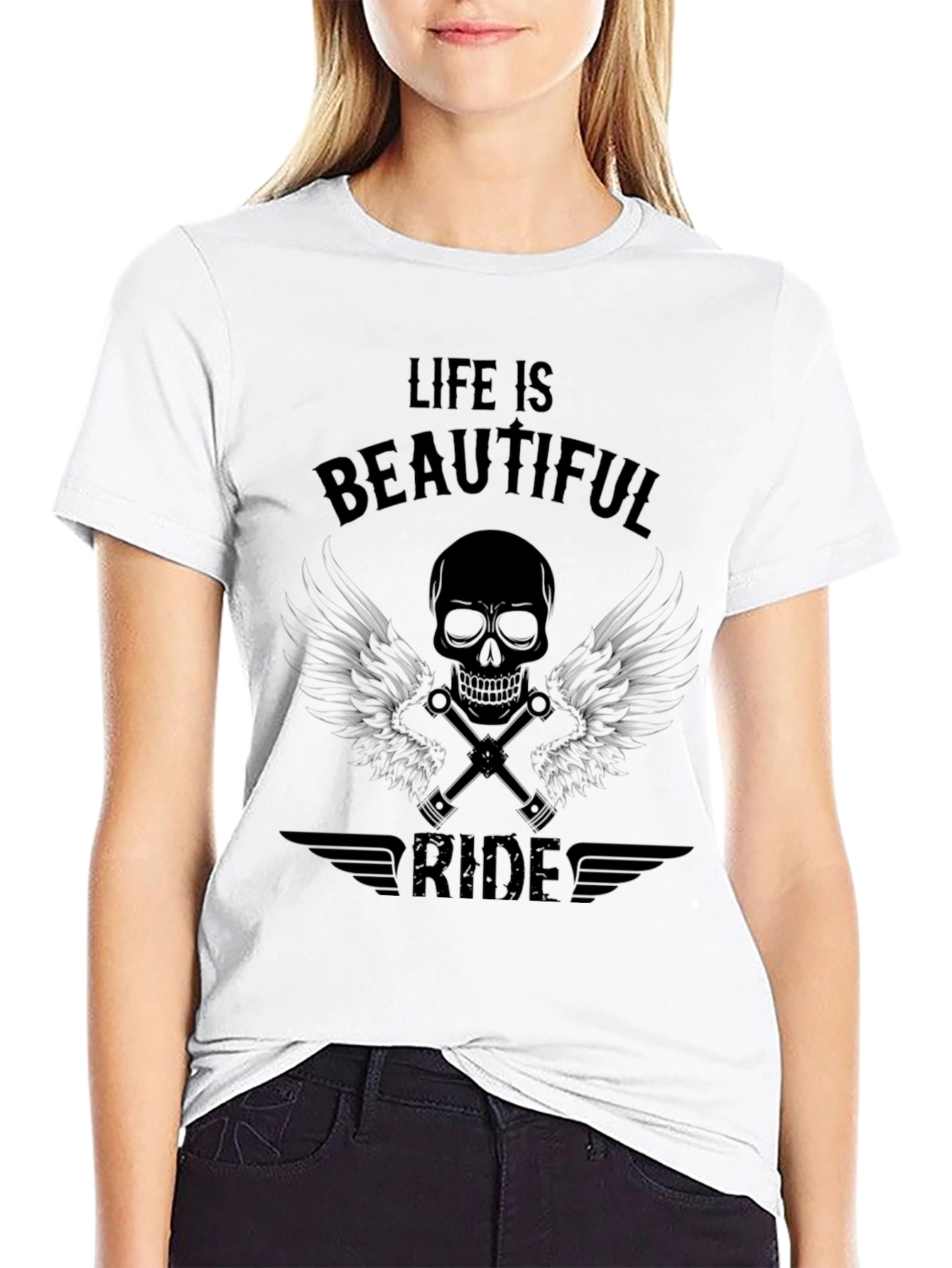 Camiseta Negra: Vida es un Hermoso Viaje