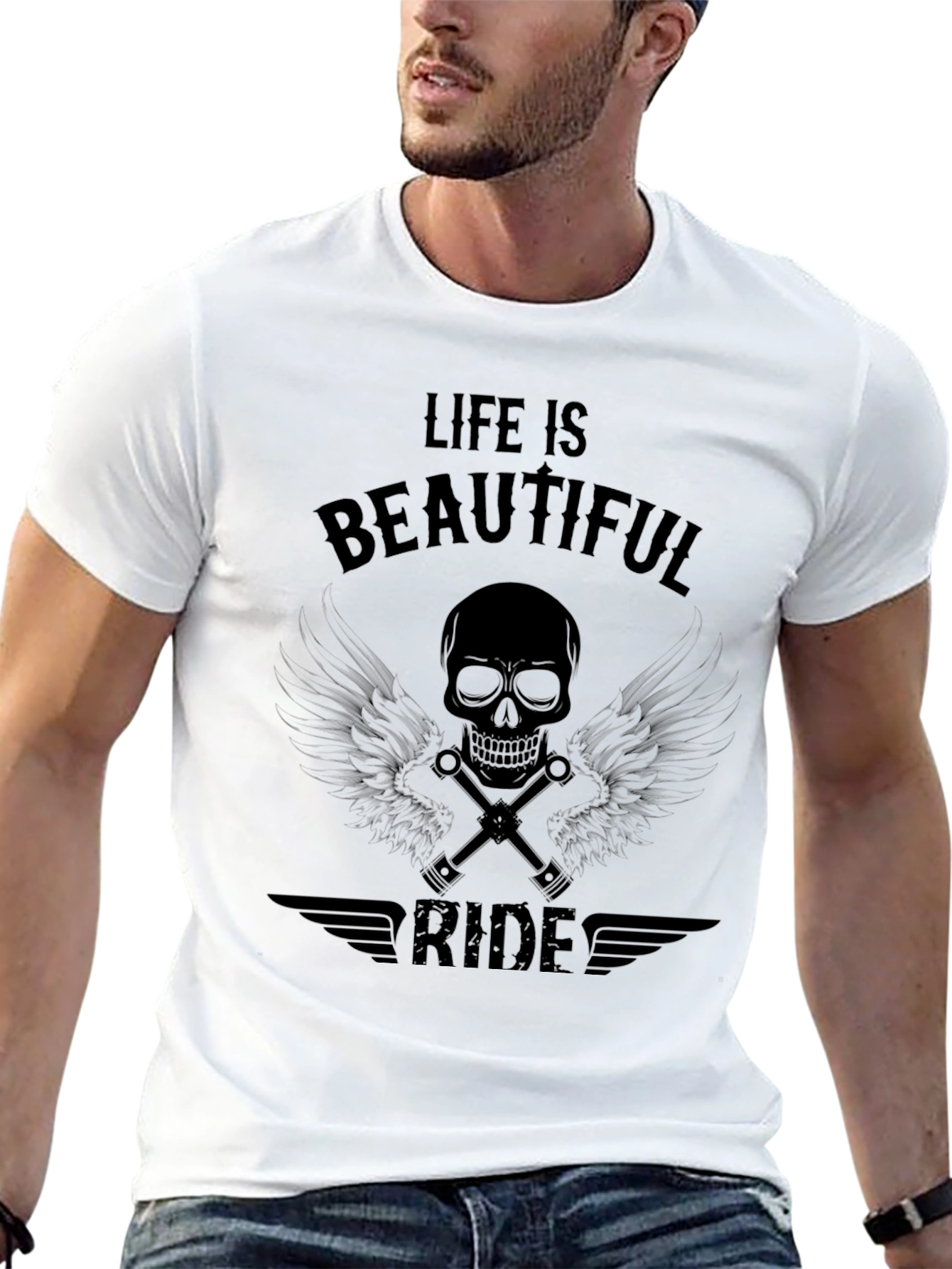 Camiseta Negra: Vida es un Hermoso Viaje