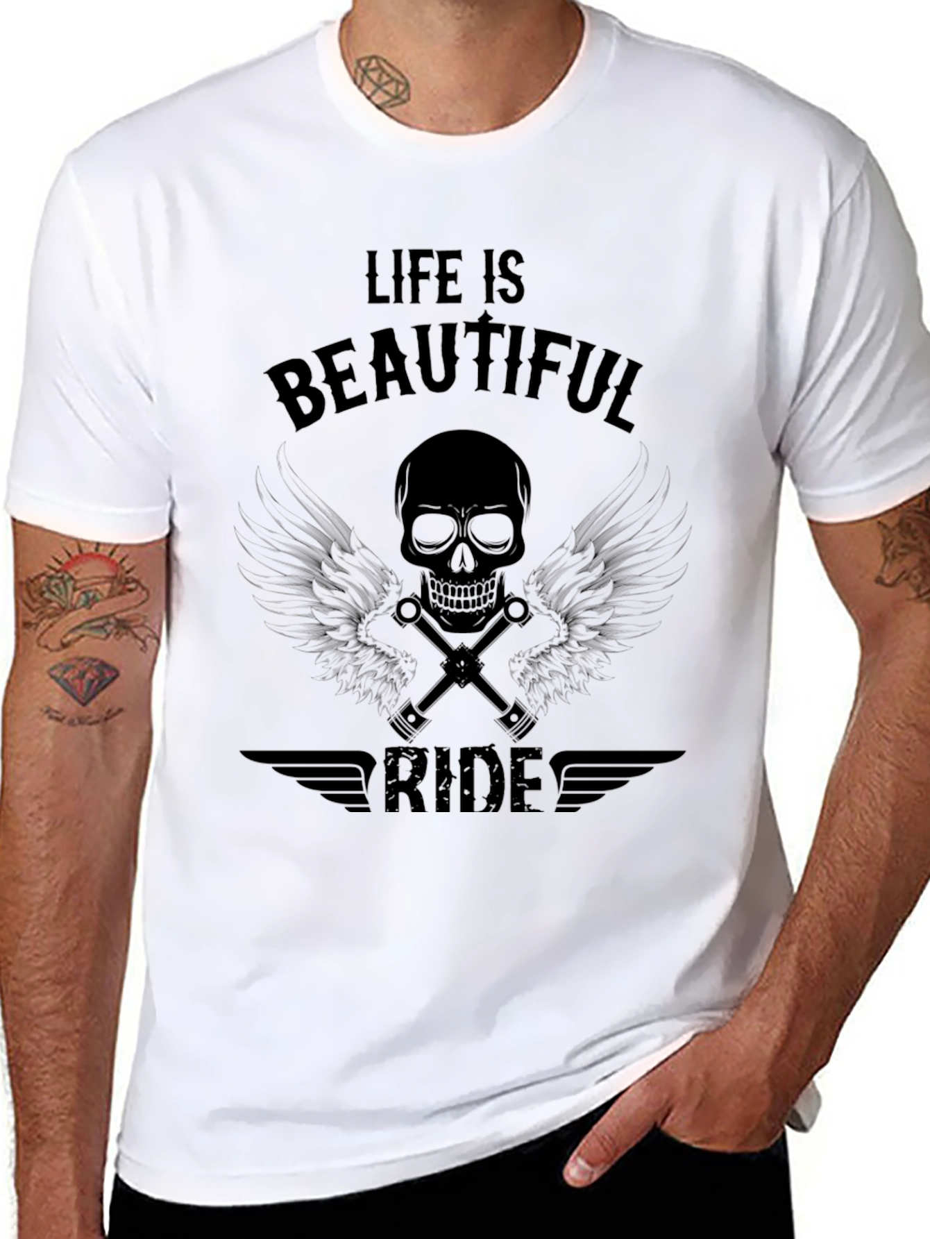 Camiseta Negra: Vida es un Hermoso Viaje