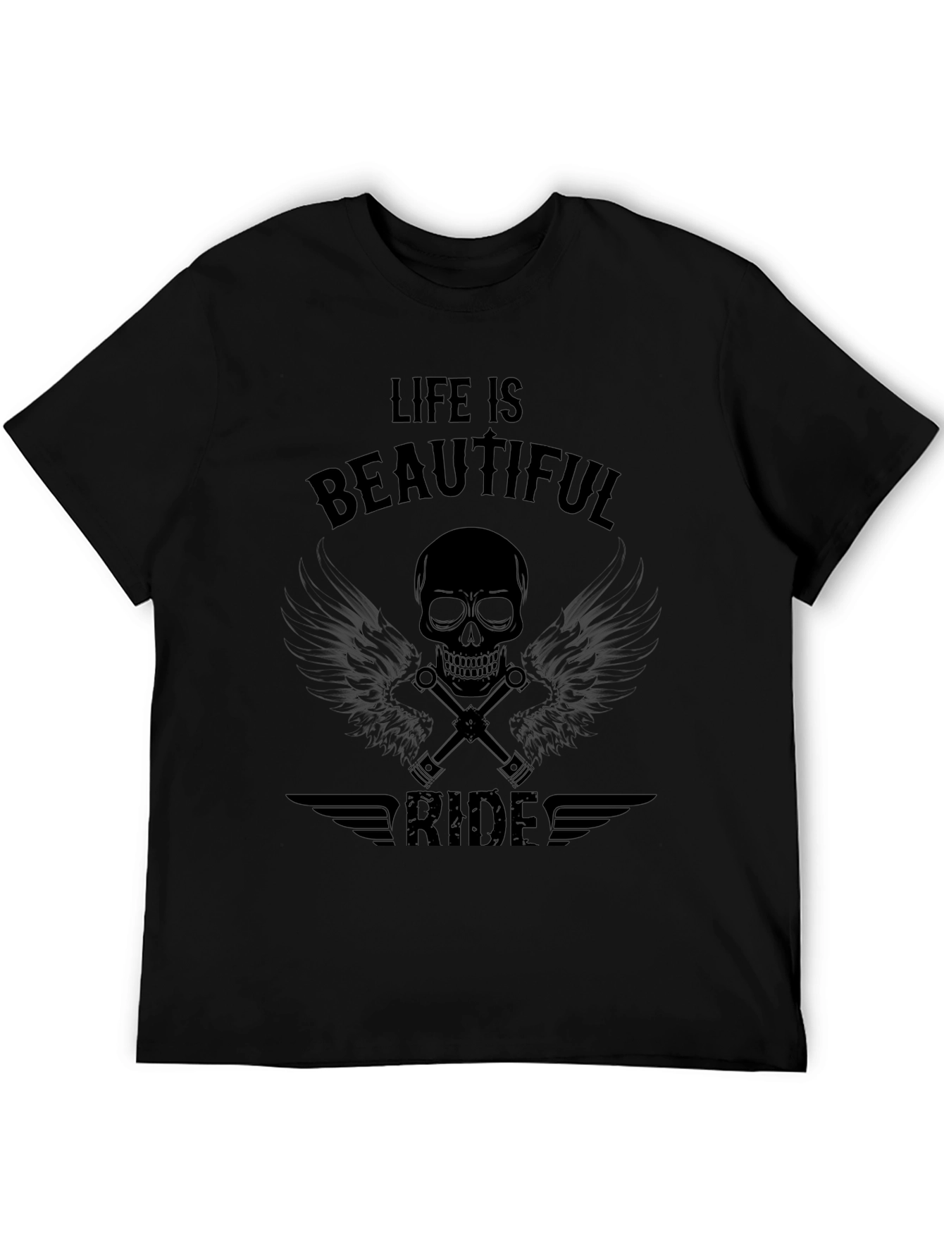 Camiseta Negra: Vida es un Hermoso Viaje