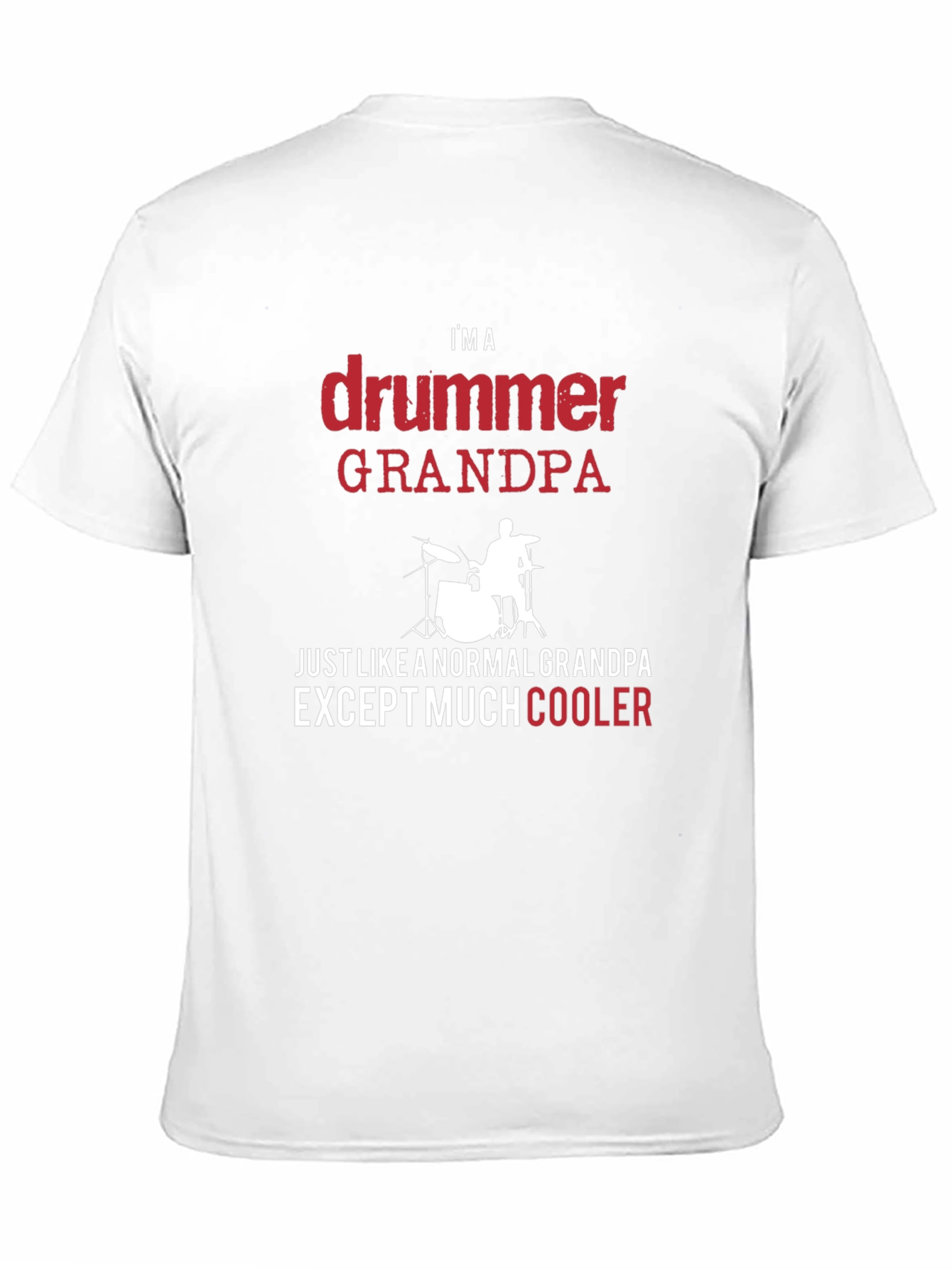 Camiseta Negra: Soy un Abuelo Baterista Genial