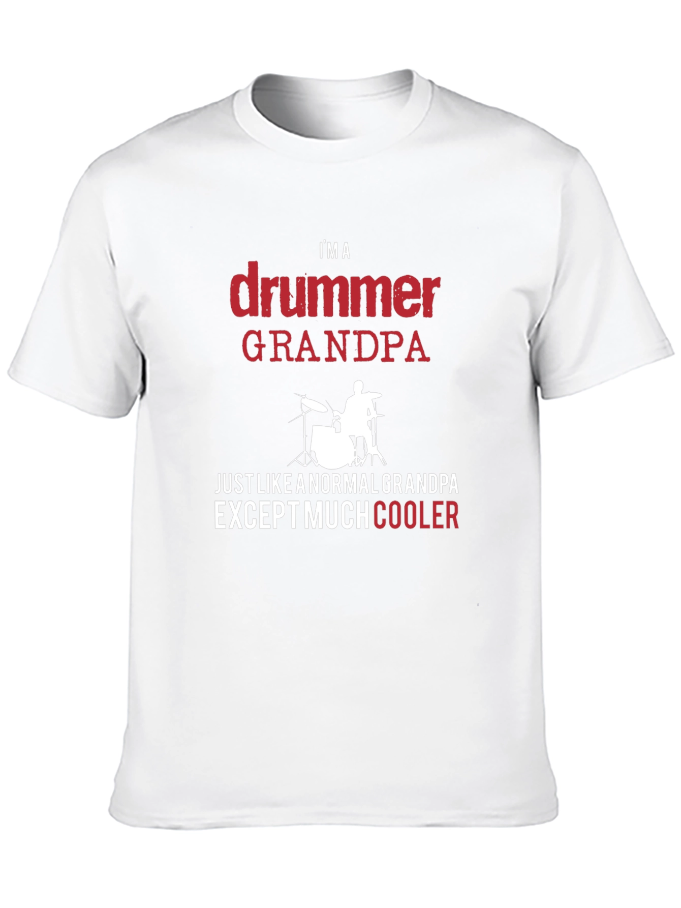 Camiseta Negra: Soy un Abuelo Baterista Genial