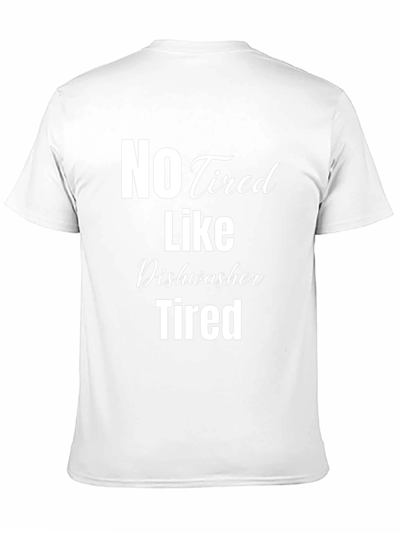Camiseta Negra No Tired Like Dishwasher