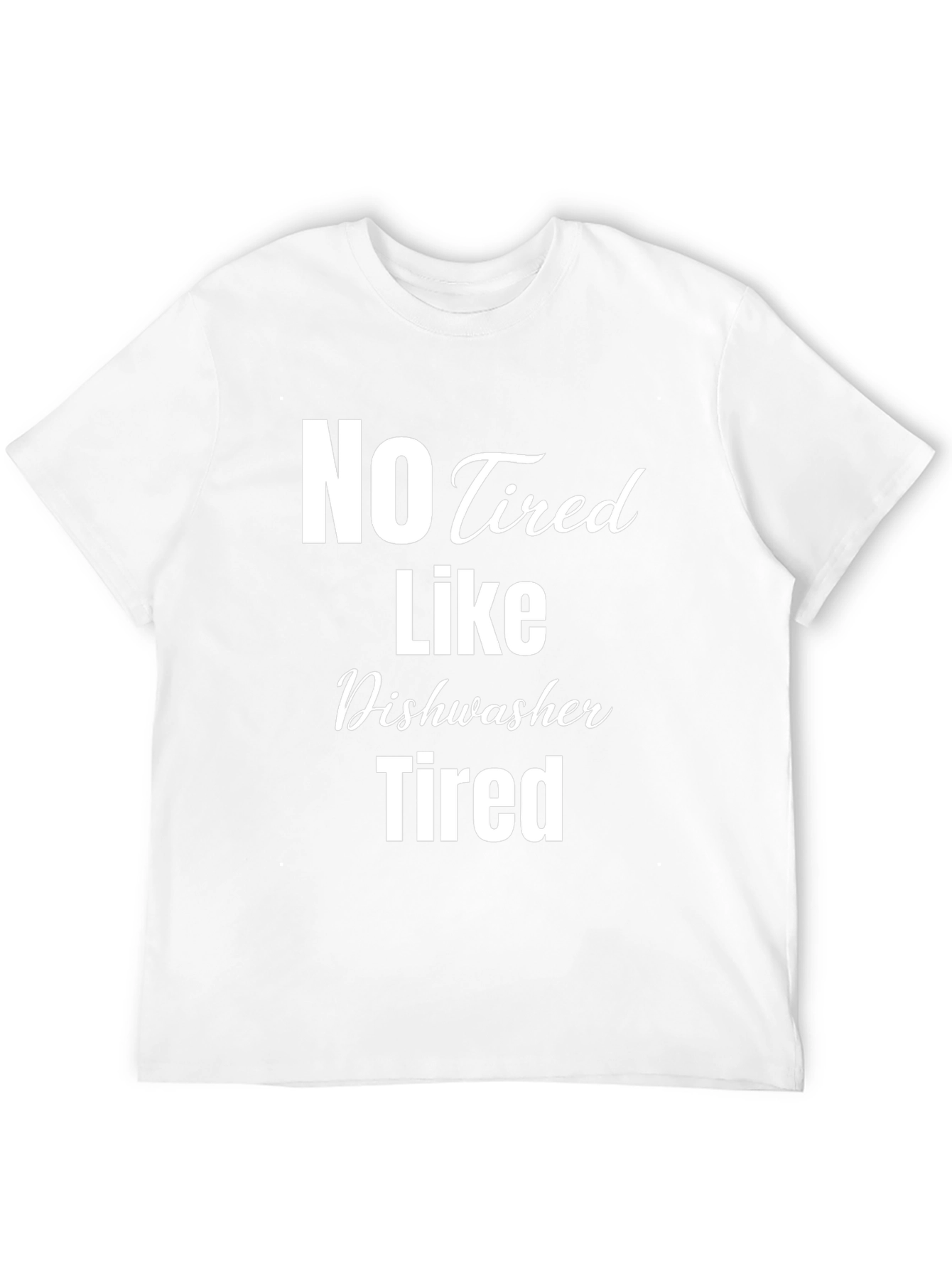 Camiseta Negra No Tired Like Dishwasher