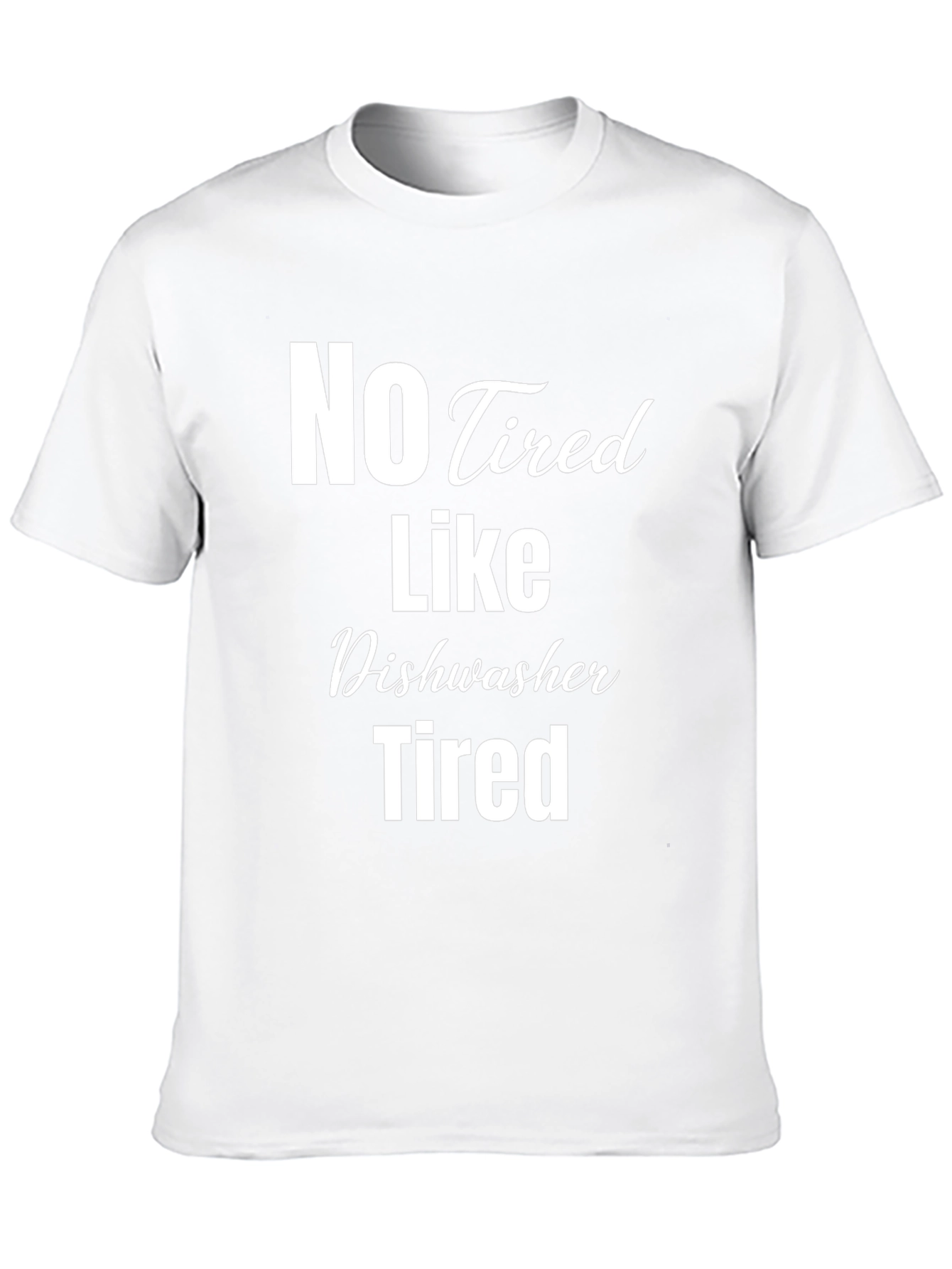 Camiseta Negra No Tired Like Dishwasher