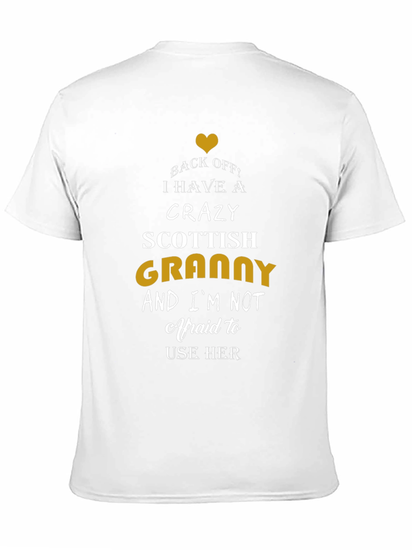 Camiseta Negra Crazy Scottish Granny