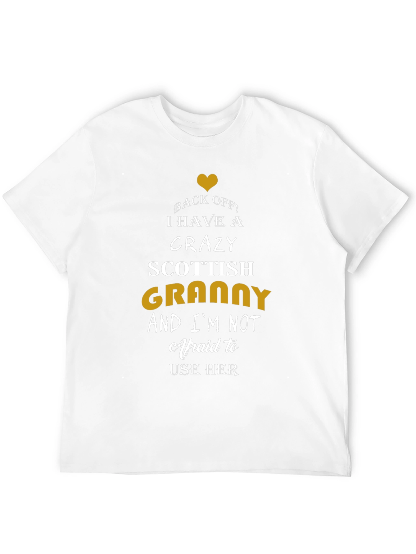 Camiseta Negra Crazy Scottish Granny