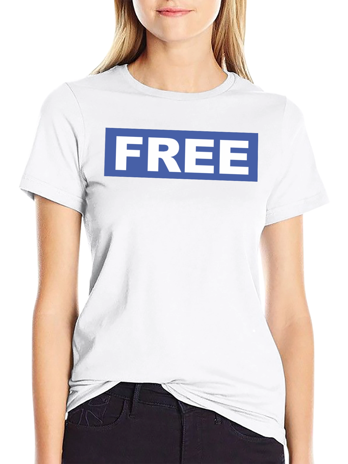 Camiseta Negra FREE Estilo Facebook