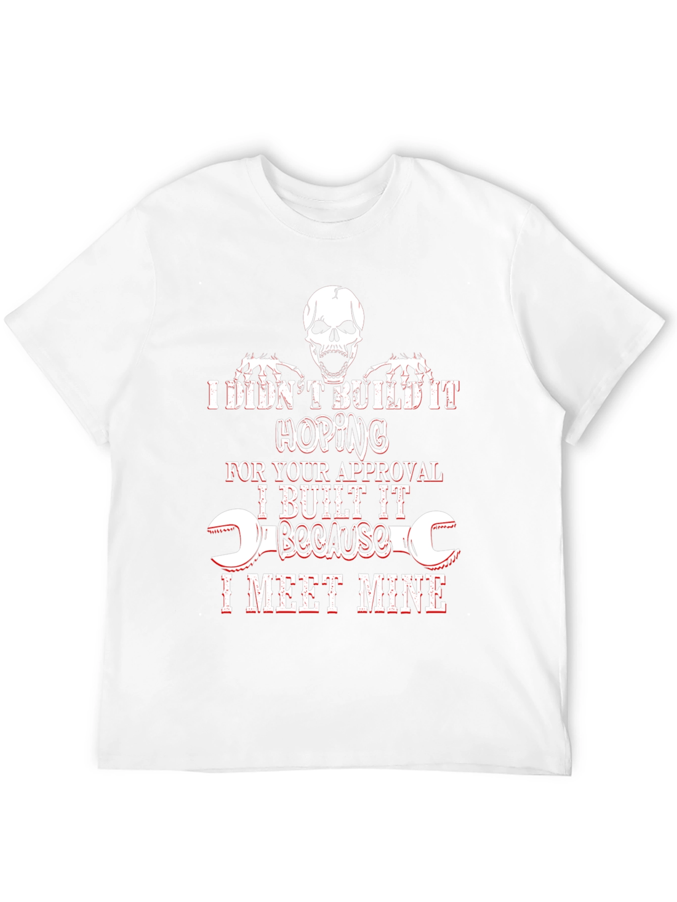 Camiseta Negra con Diseño de Calavera y Frase Motivacional