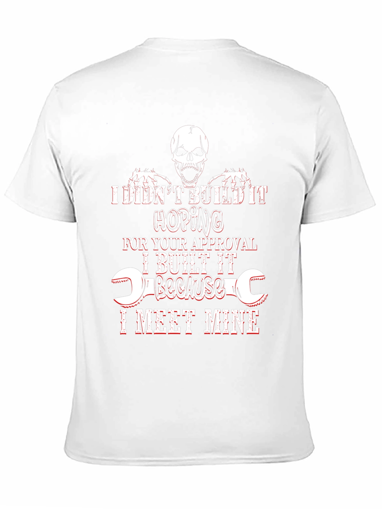 Camiseta Negra con Diseño de Calavera y Frase Motivacional