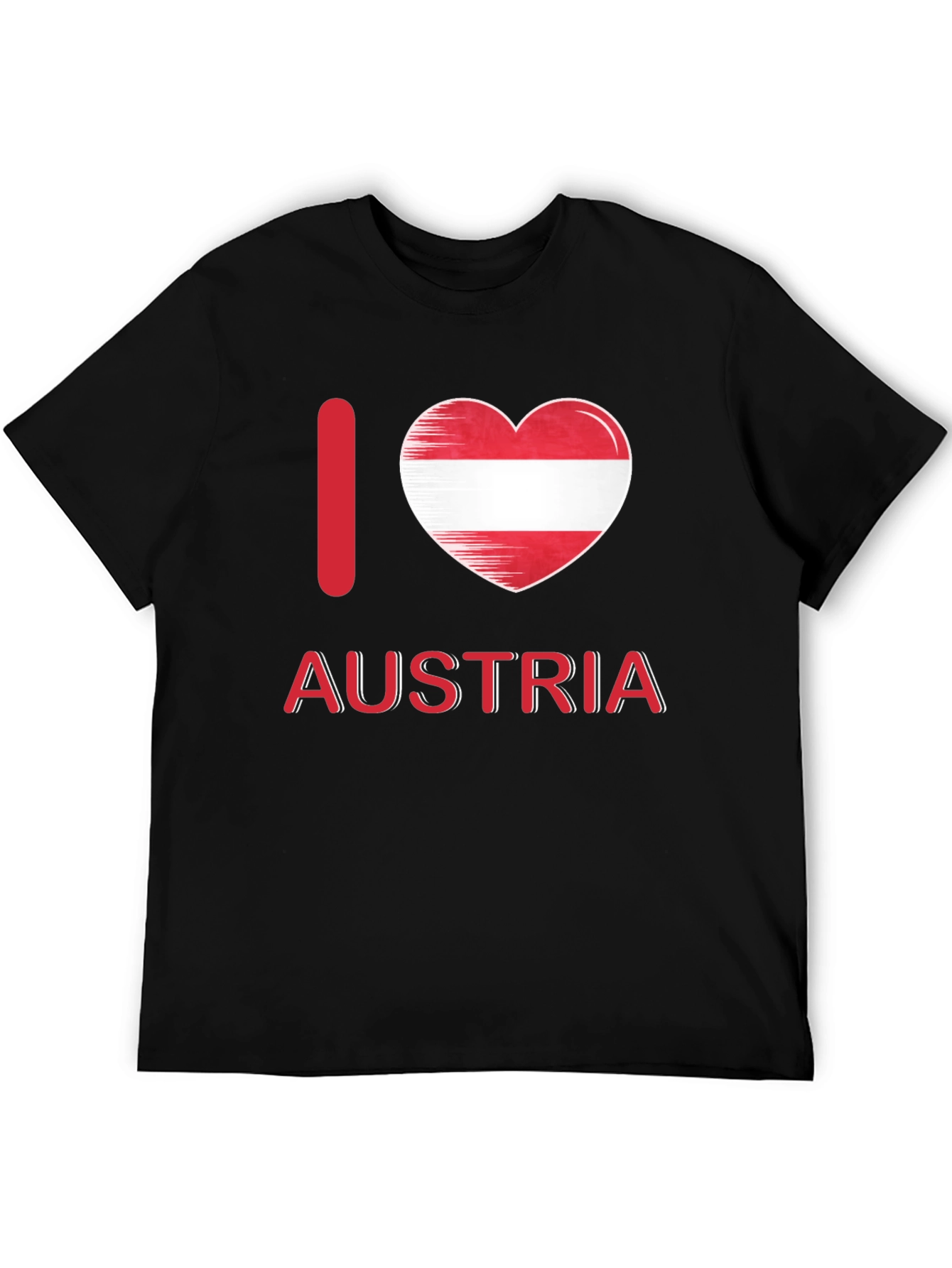 Camiseta Negra Austria I Love Austria