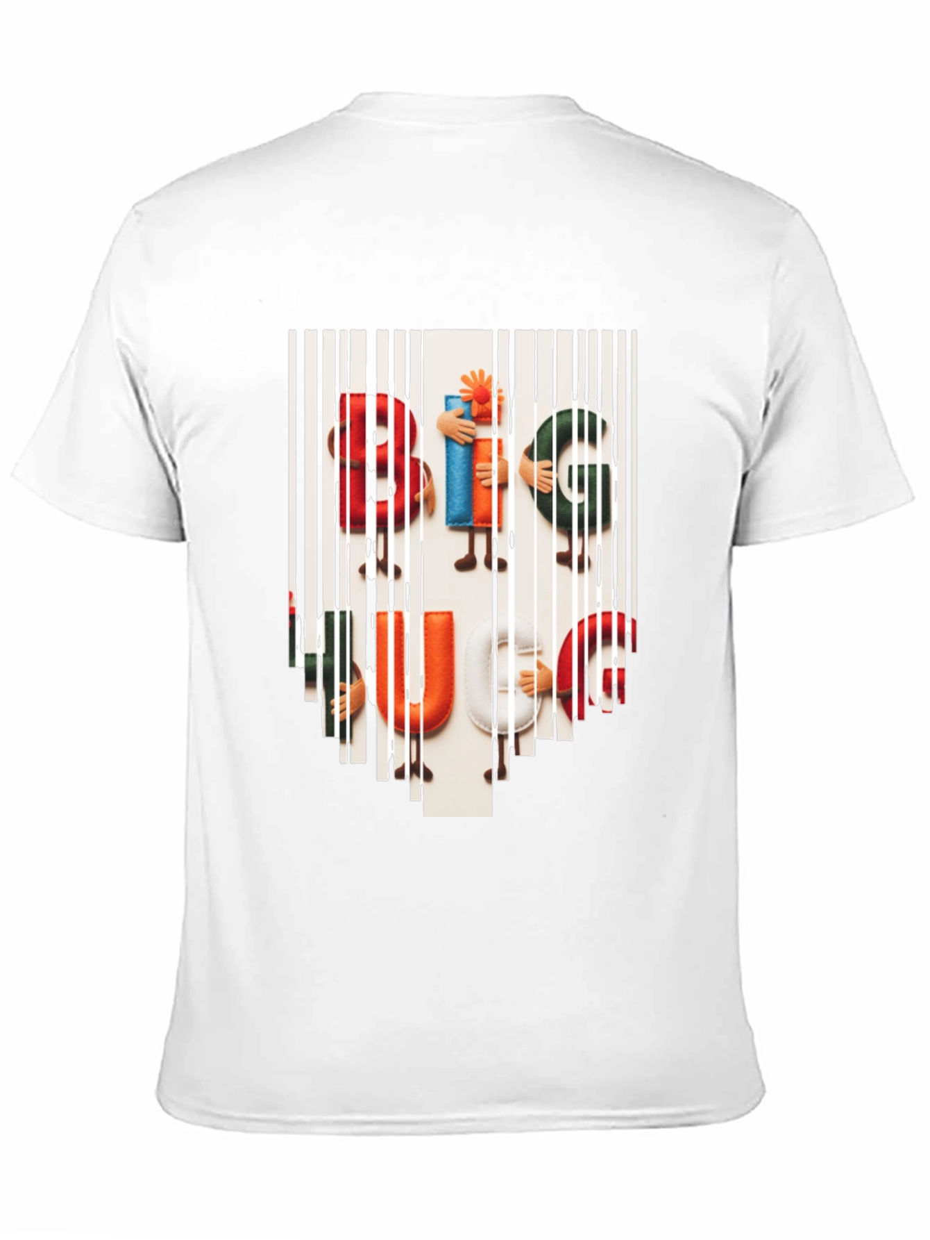 Camiseta Hombre Negra Estampada Big Hug