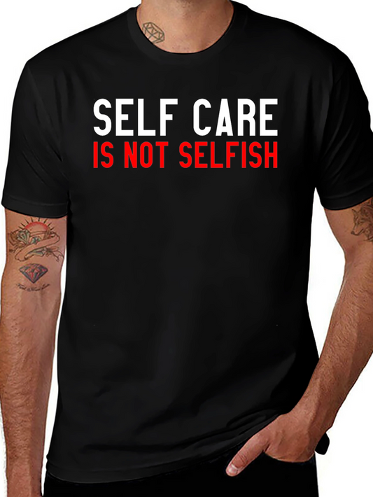 Camiseta Negra: Self Care is Not Selfish