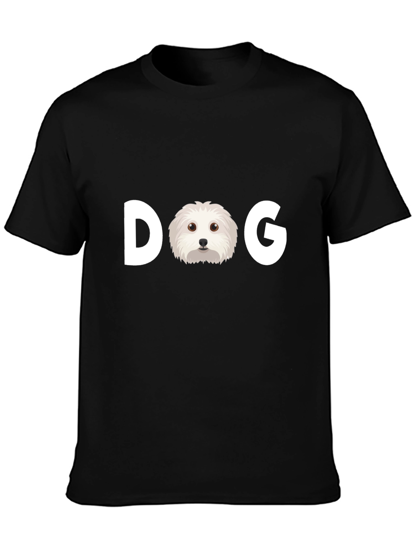 Camiseta Negra Estampado DOG