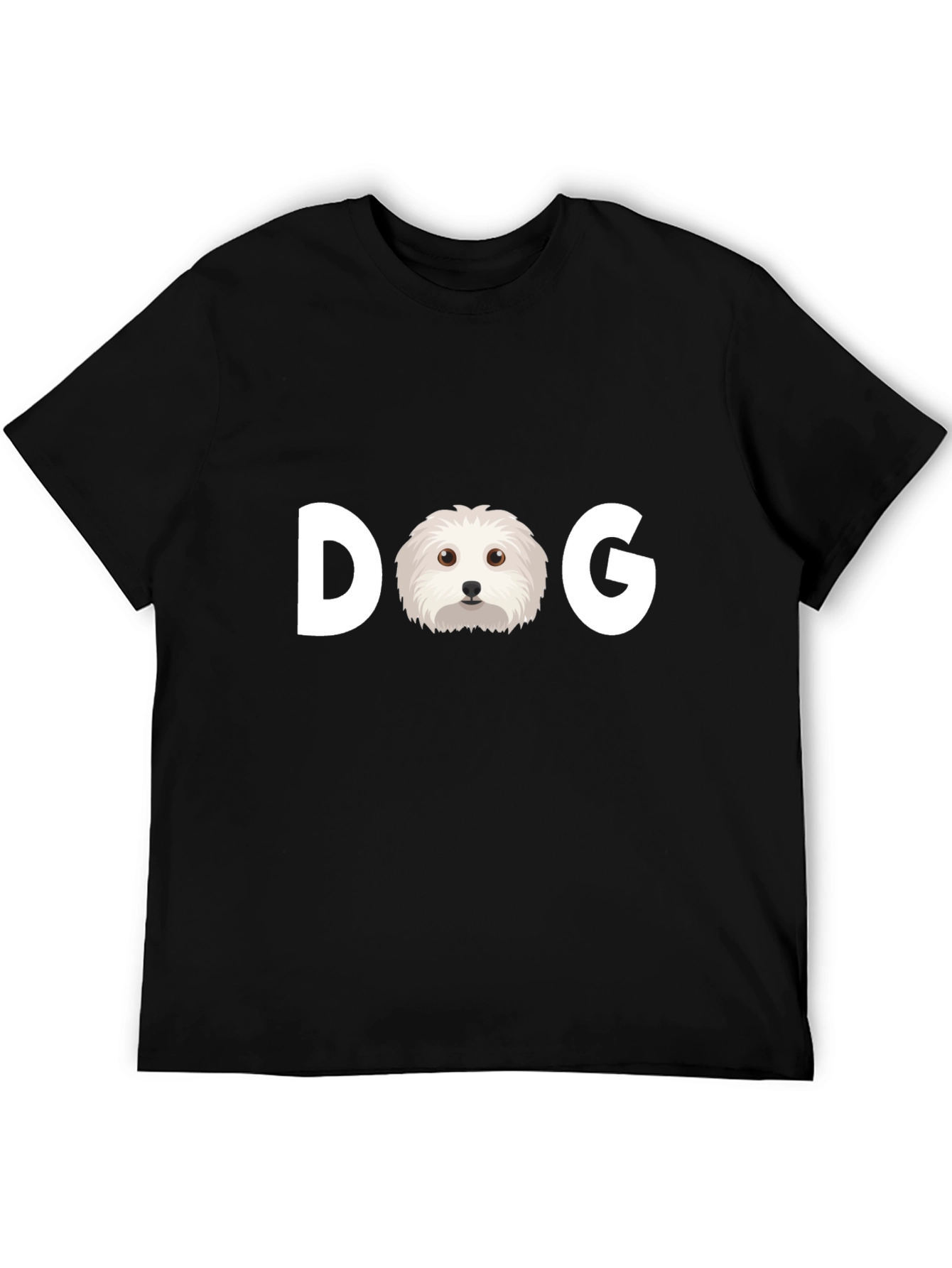 Camiseta Negra Estampado DOG