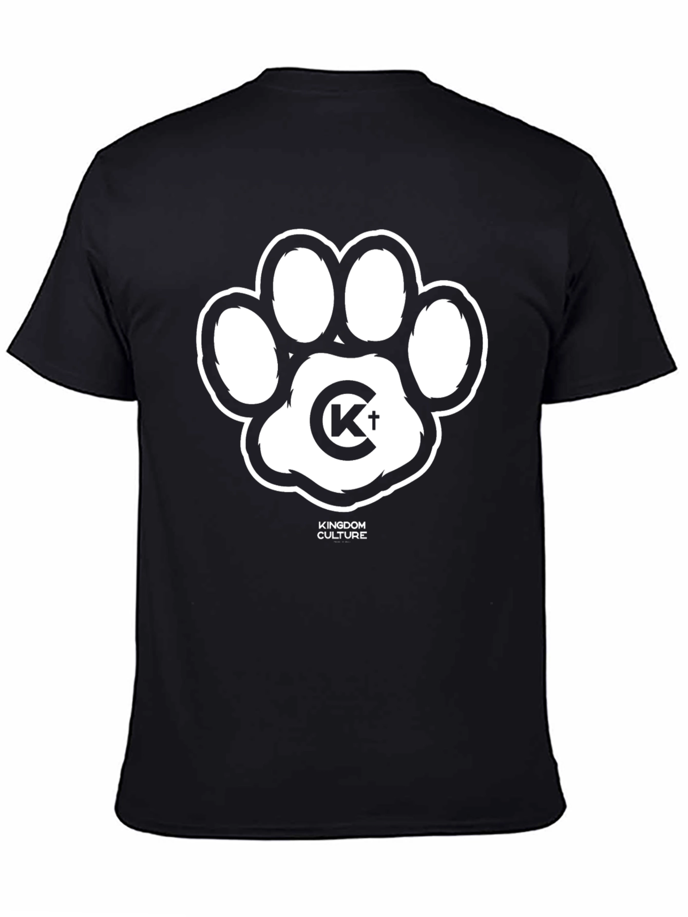Camiseta Negra Kingdom Culture Diseño Garra