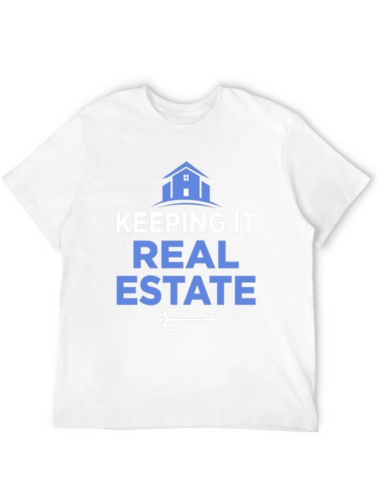 Camiseta Negra Keeping It Real Estate