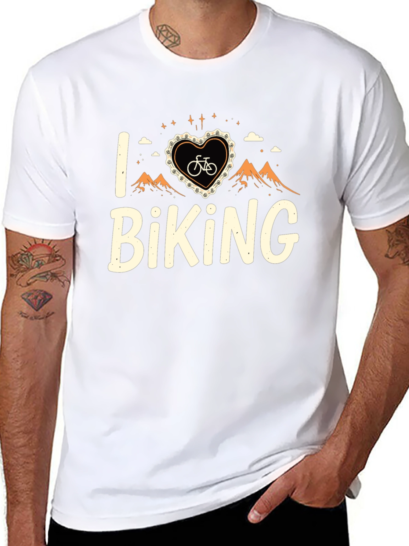 Camiseta Negra I <3 Biking