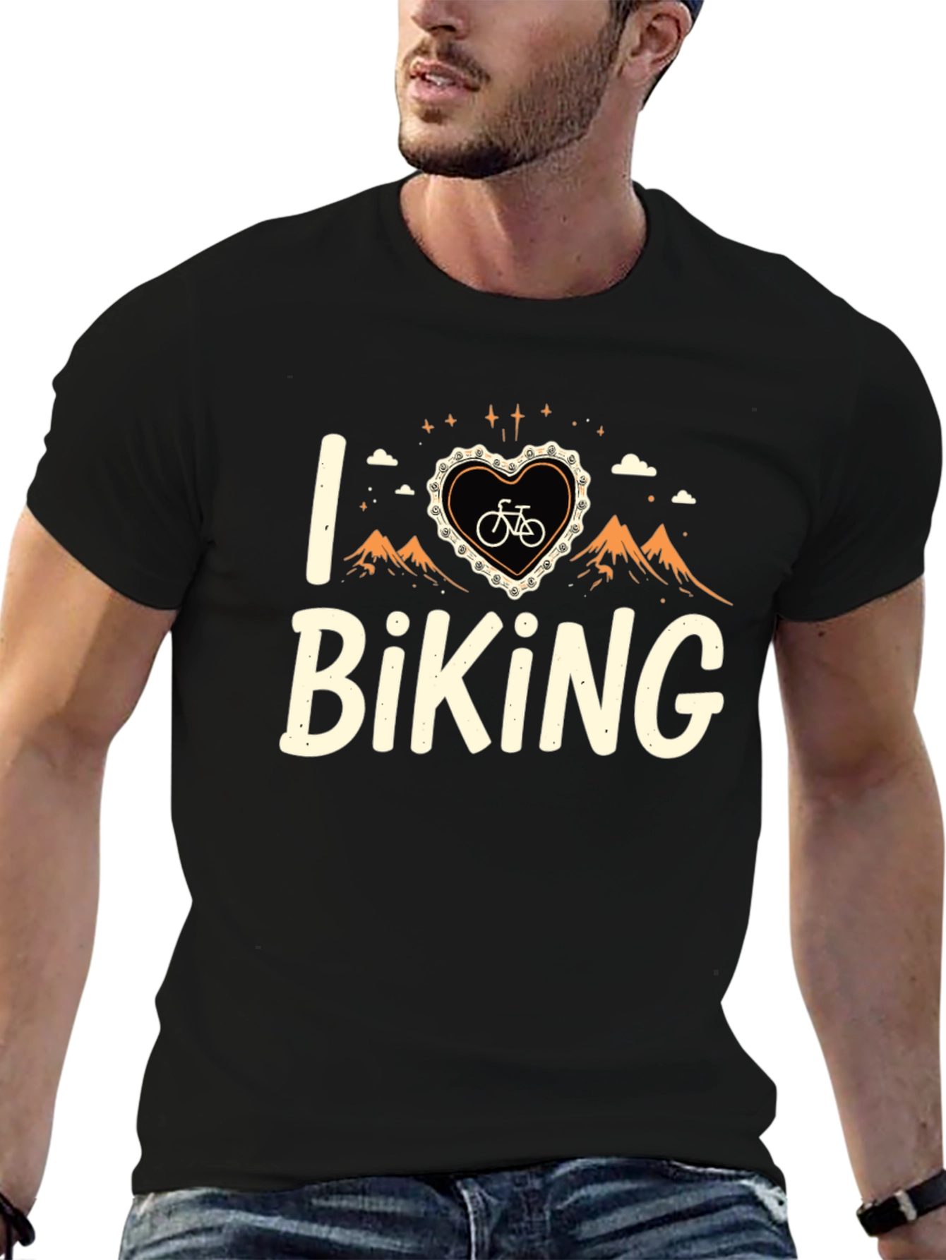 Camiseta Negra I <3 Biking