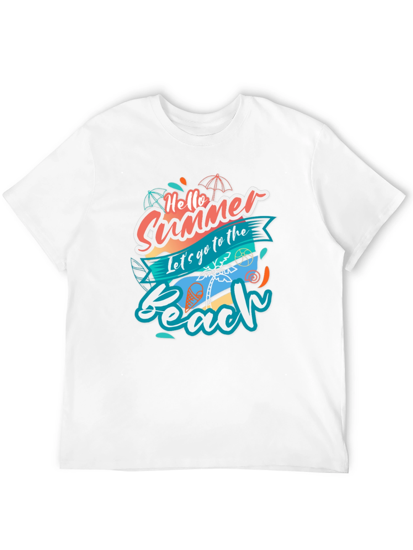 Camiseta Negra Estampada - ¡Hola Verano!