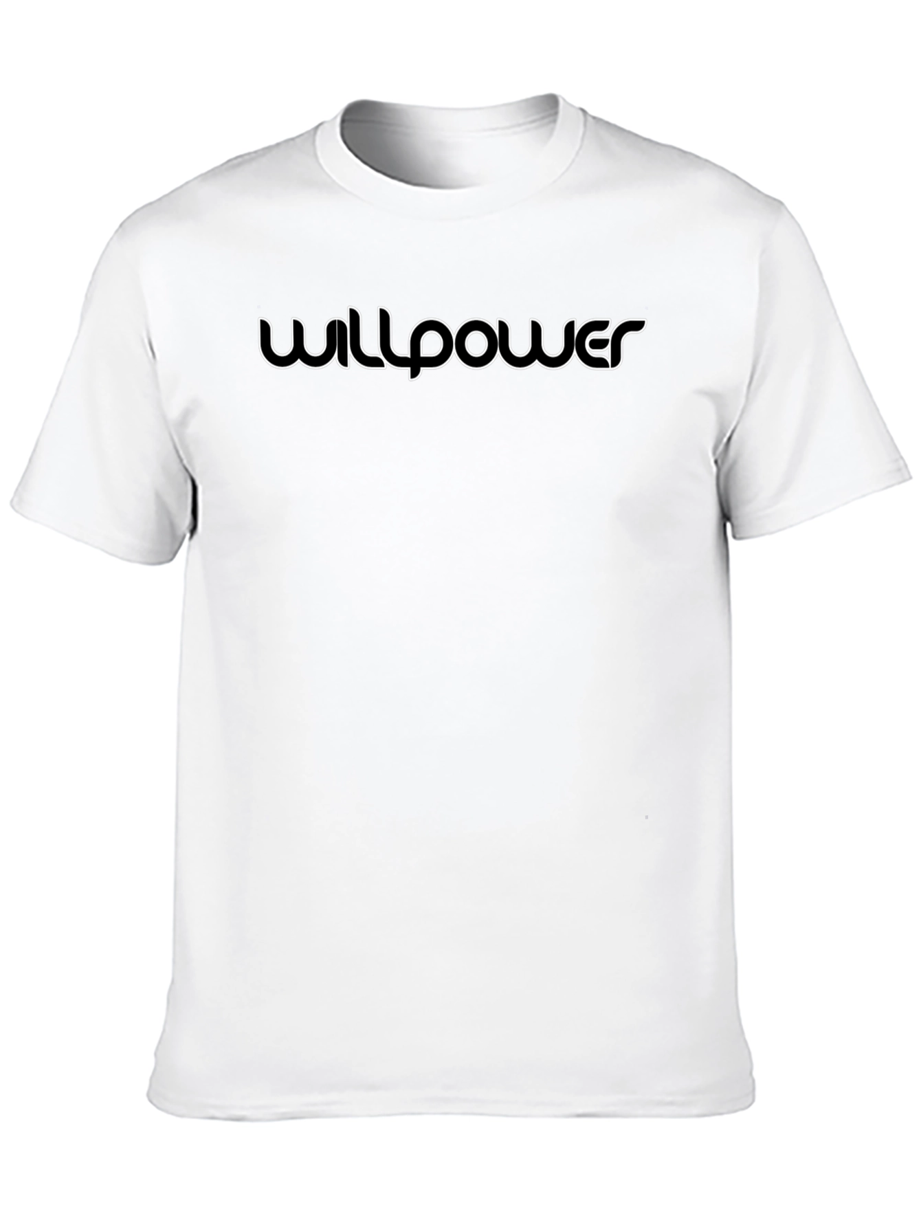 Camiseta Negra Willpower - Estilo y Motivación