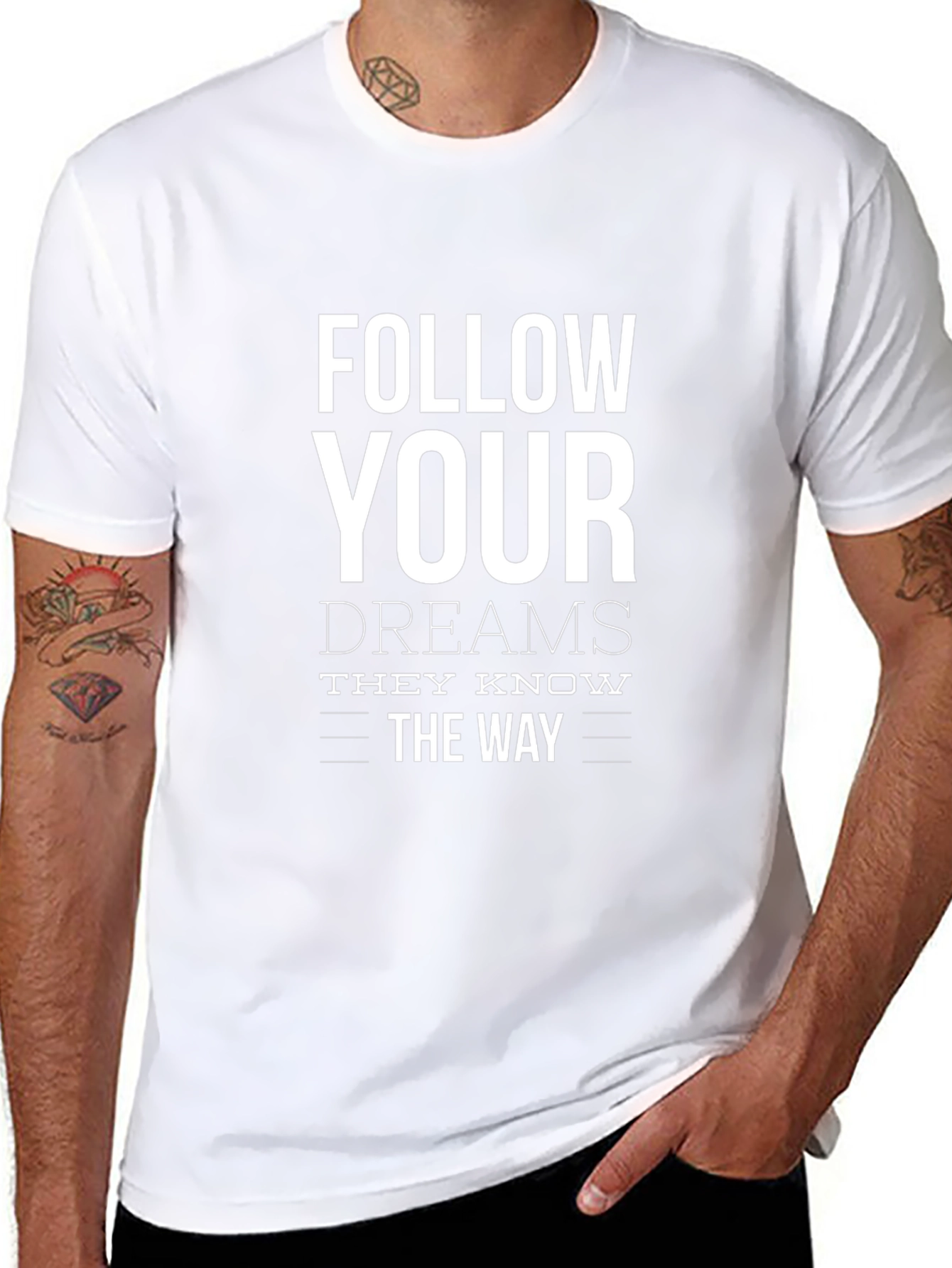 Camiseta Negra: Sigue tus Sueños