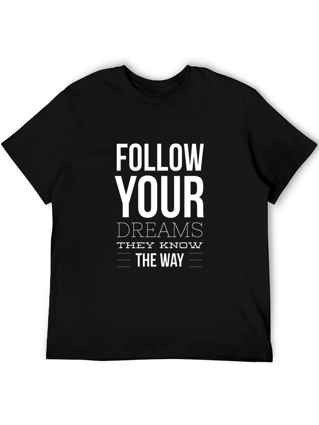 Camiseta Negra: Sigue tus Sueños