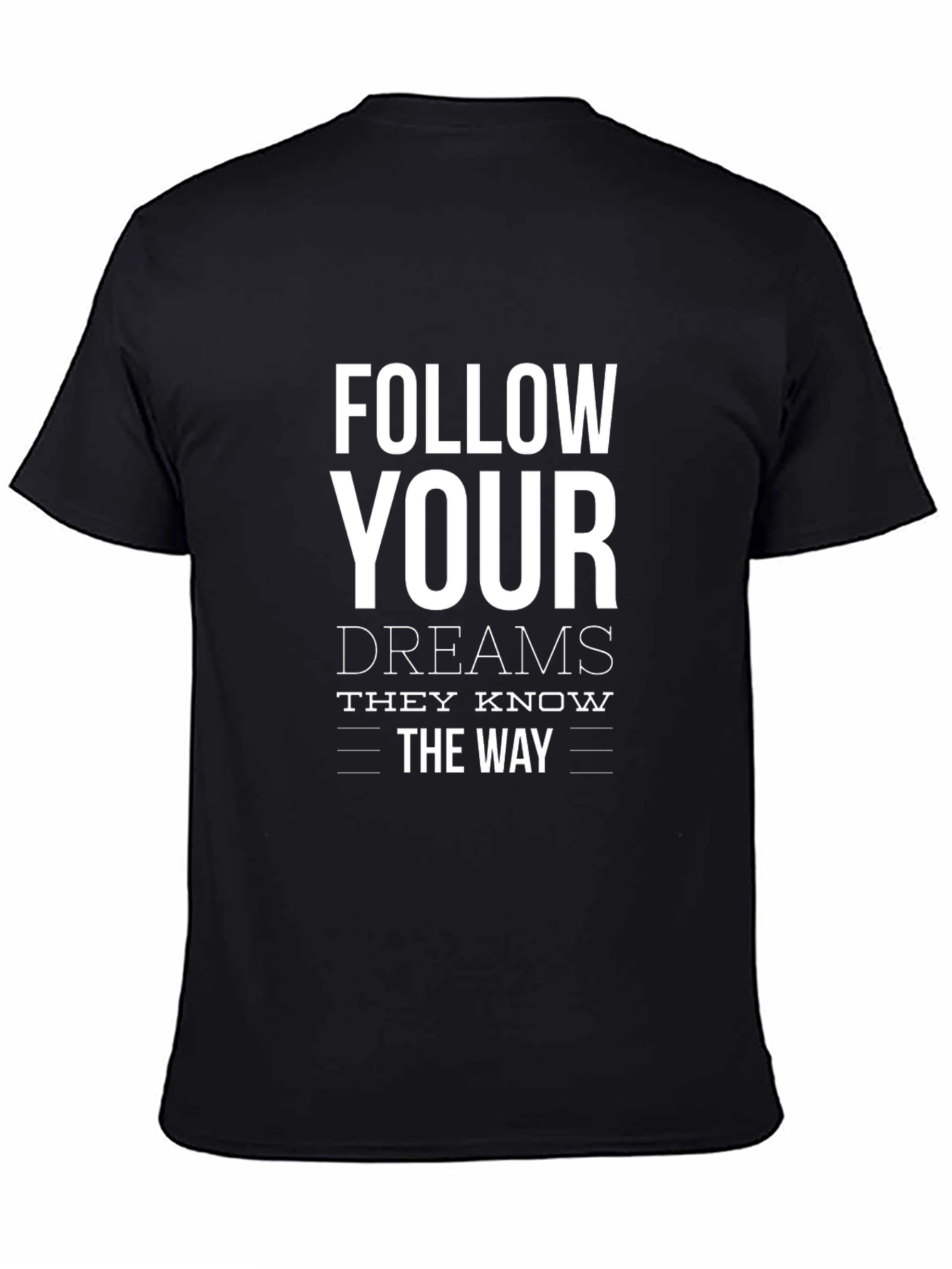 Camiseta Negra: Sigue tus Sueños