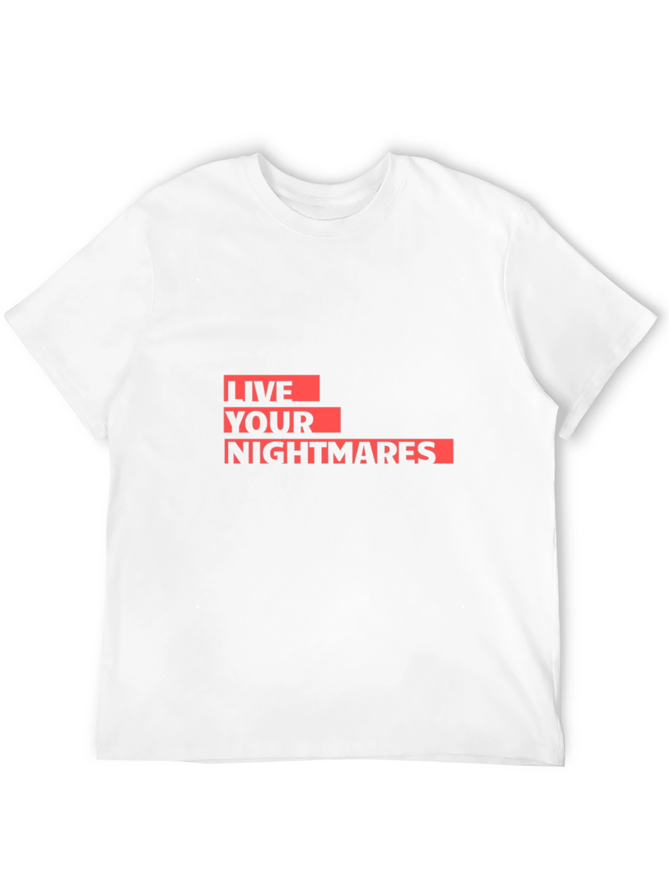 Camiseta Negra con Diseño Vive Tus Pesadillas