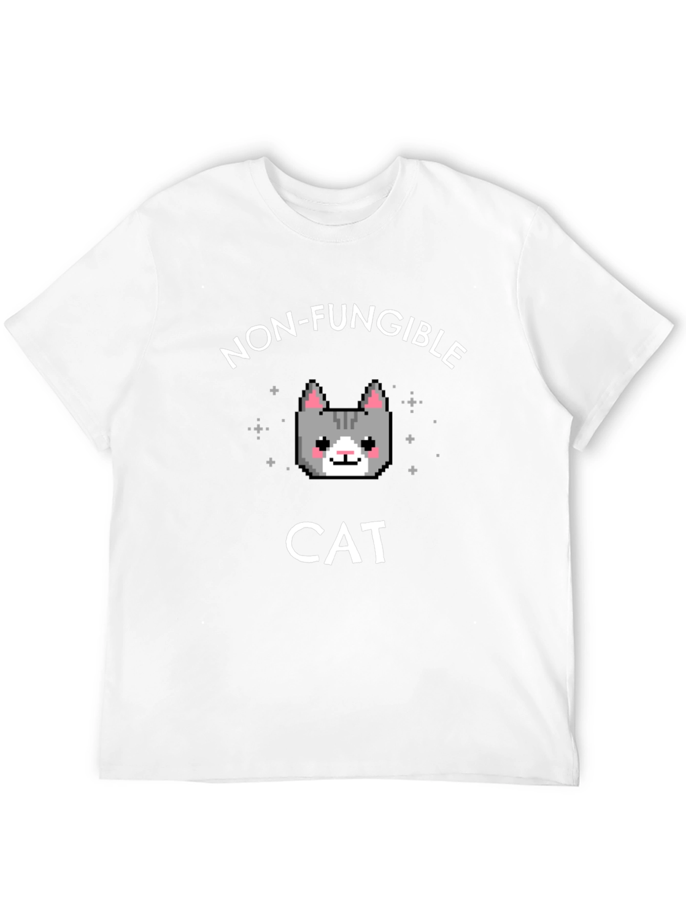 Camiseta NFT Gato Pixelado - Exclusividad Digital