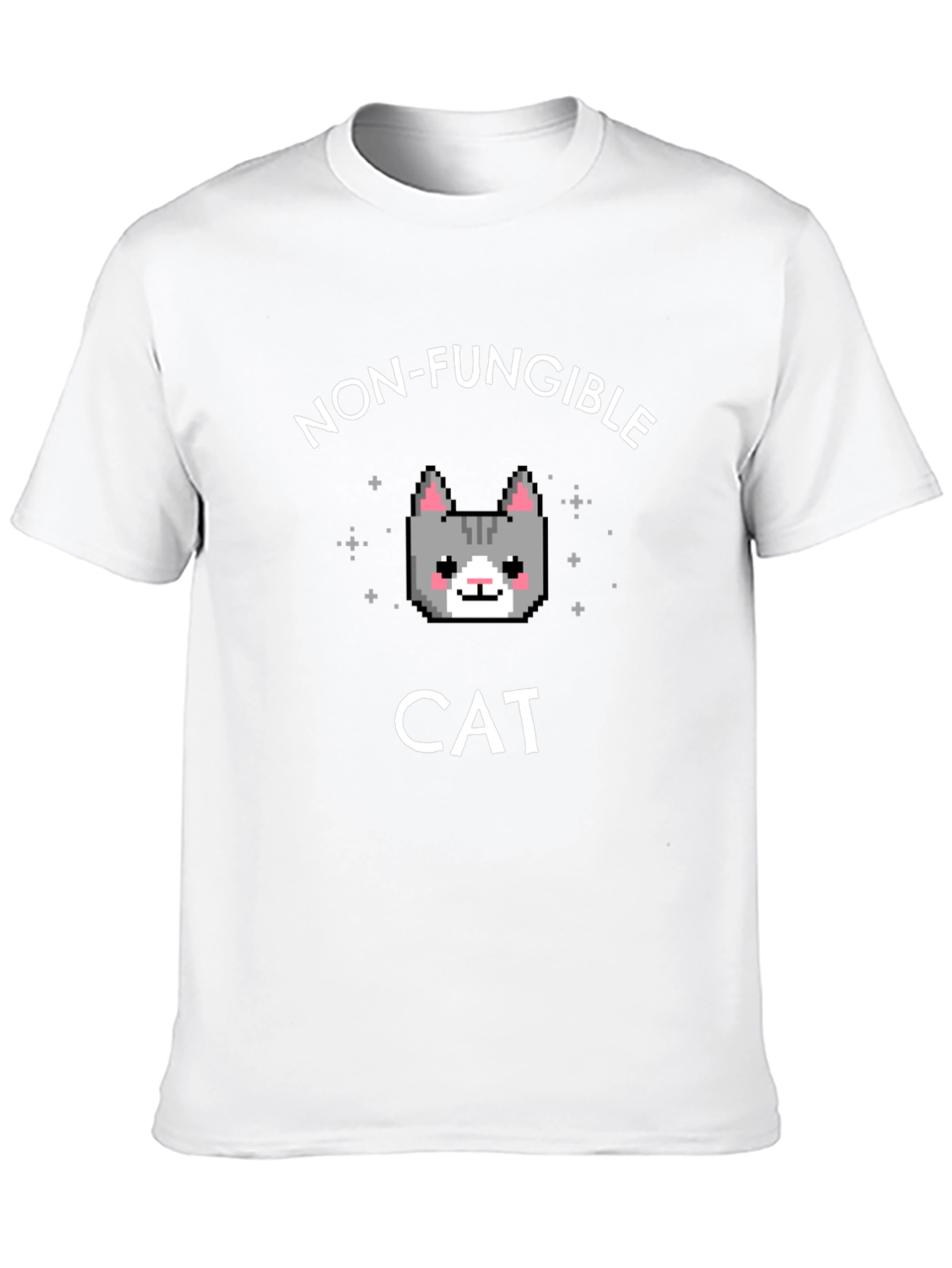 Camiseta NFT Gato Pixelado - Exclusividad Digital