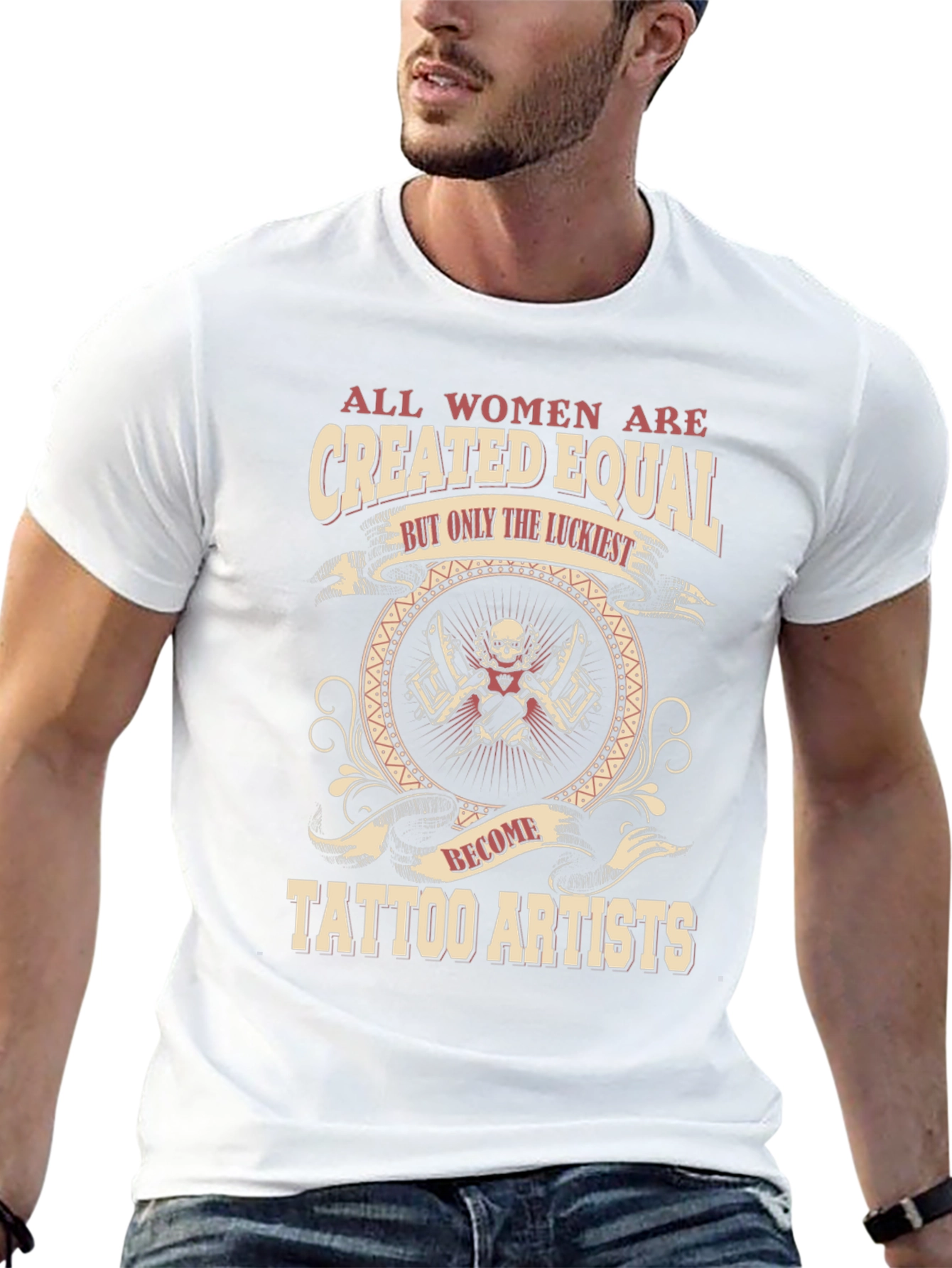 Camiseta Negra Artistas Tatuadoras: Iguales Pero Afortunadas