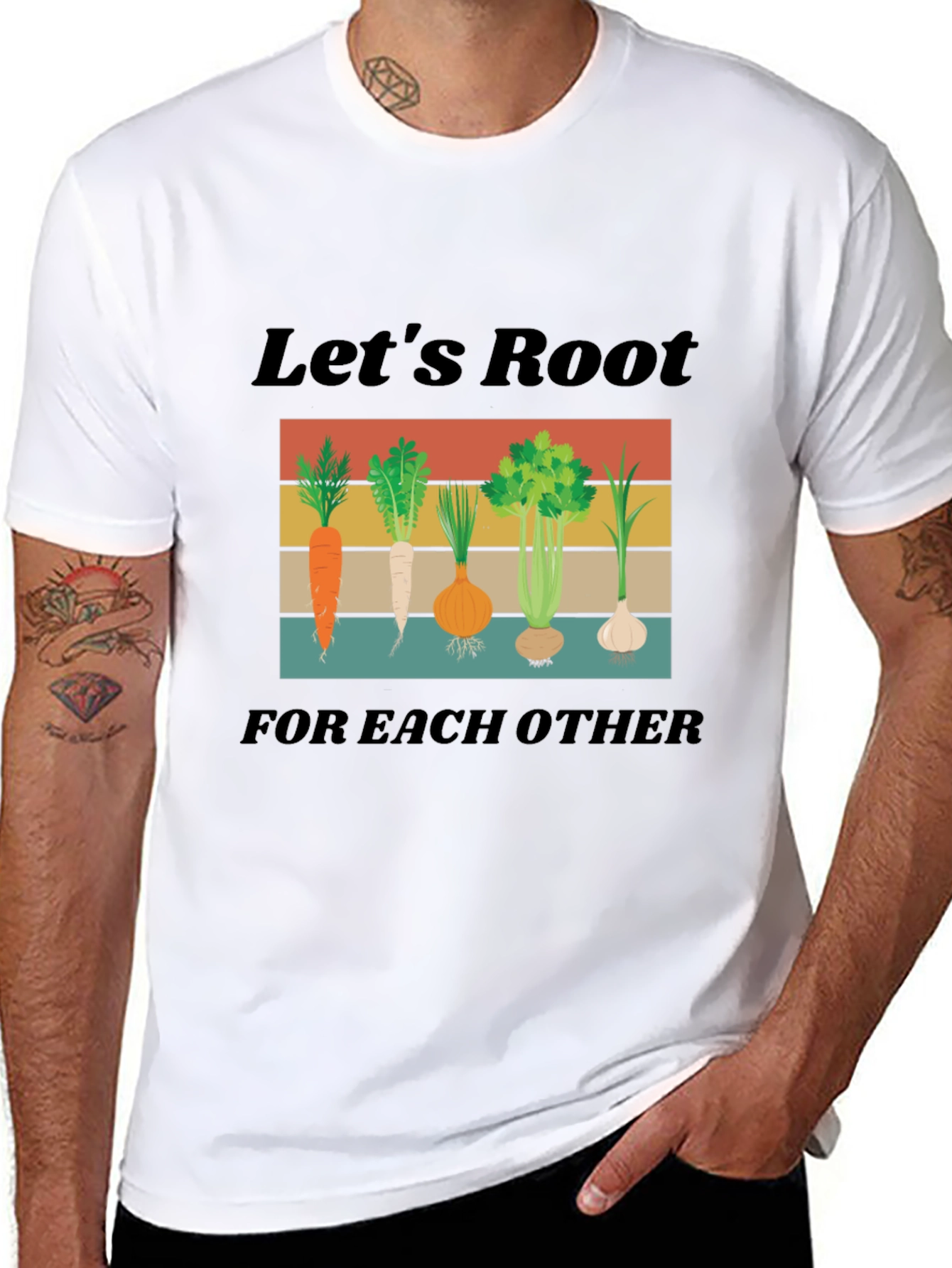 Camiseta Negra Lets Root For Each Other Unisex