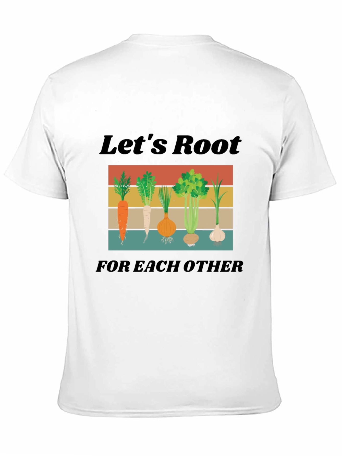 Camiseta Negra Lets Root For Each Other Unisex