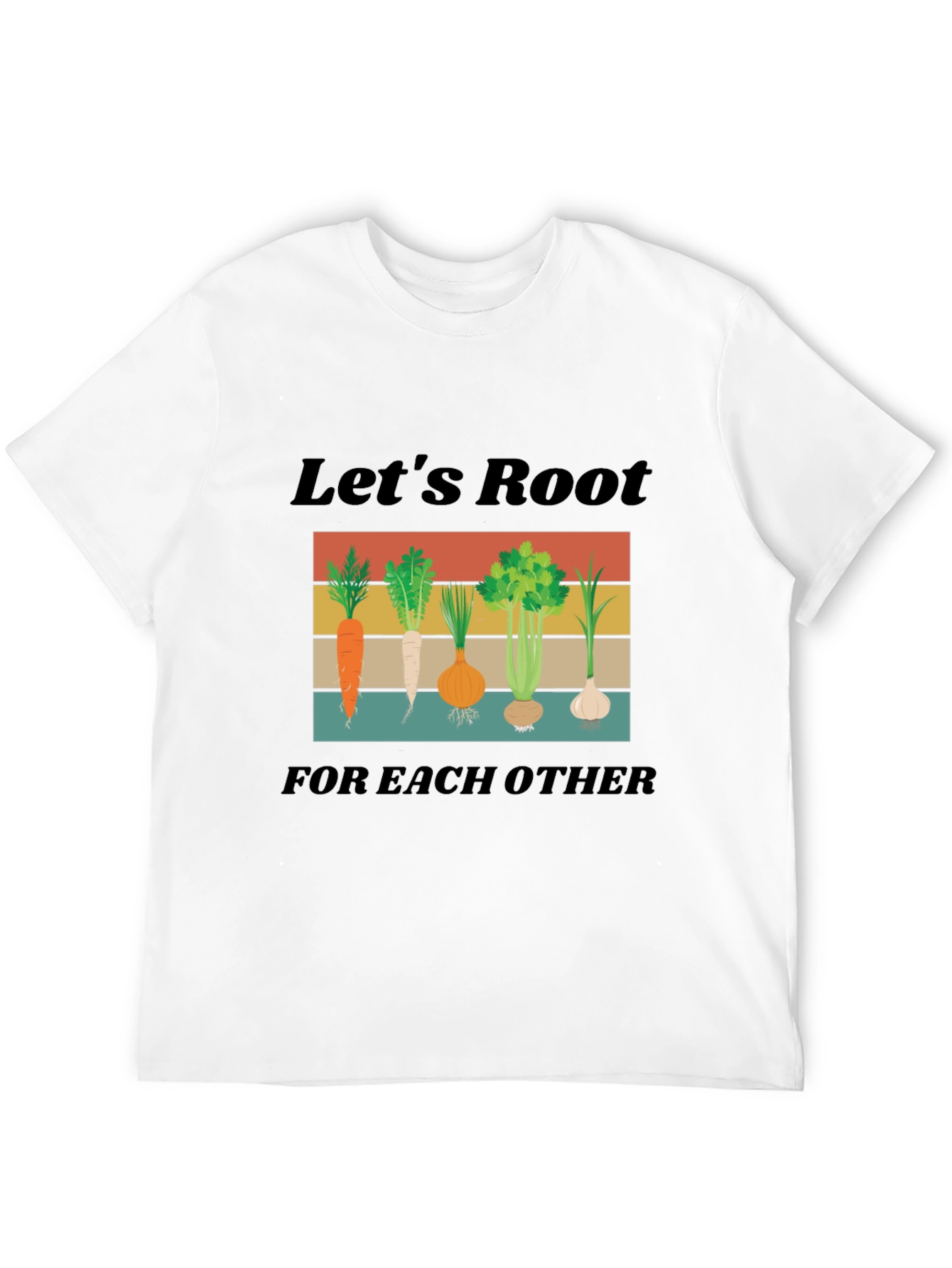 Camiseta Negra Lets Root For Each Other Unisex