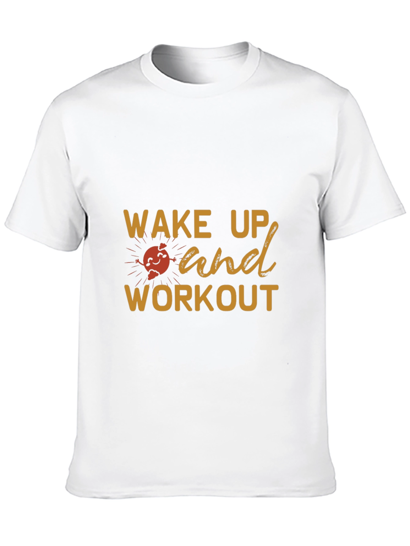 Camiseta Negra Deportiva Wake Up and Workout