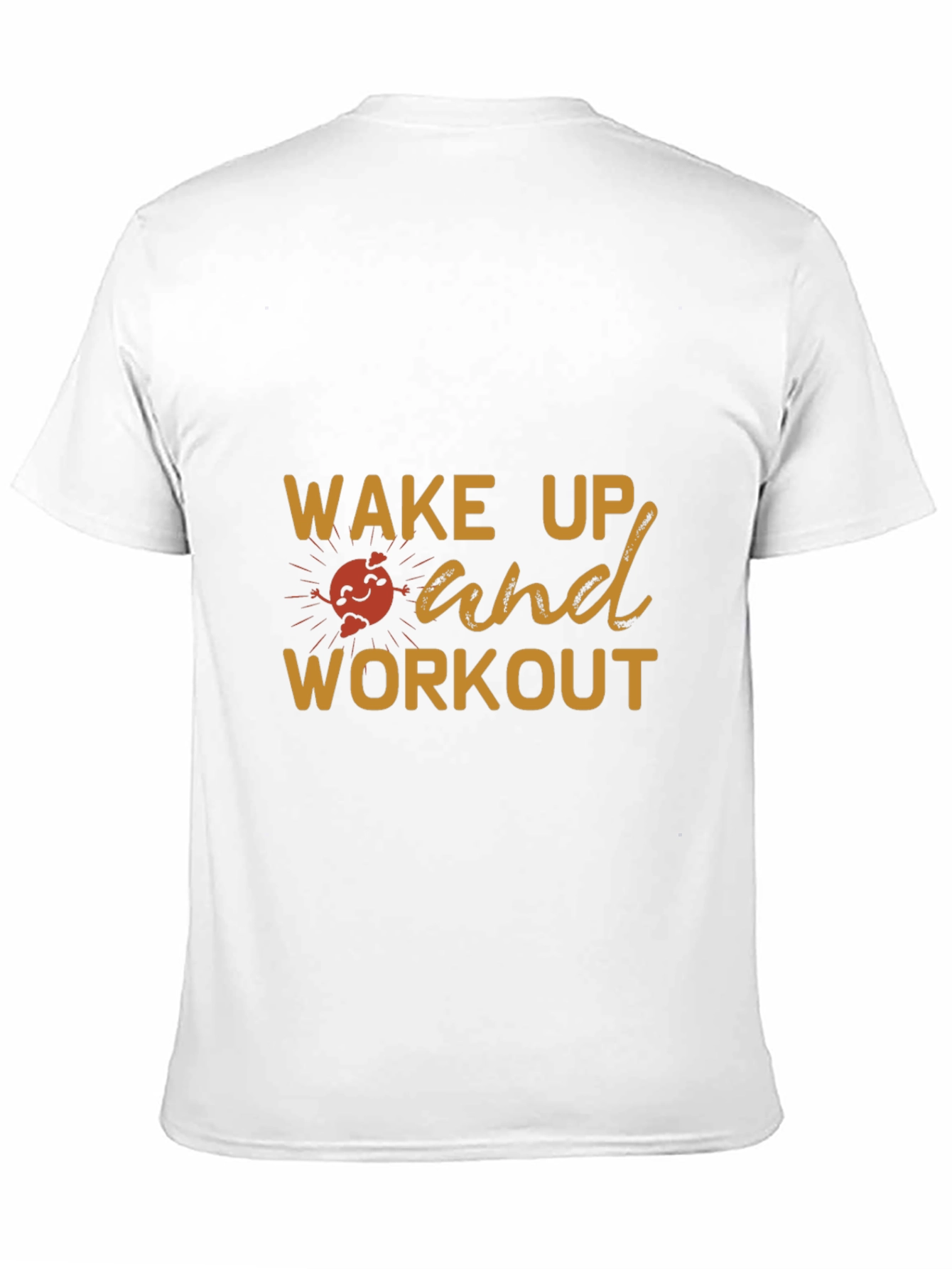 Camiseta Negra Deportiva Wake Up and Workout