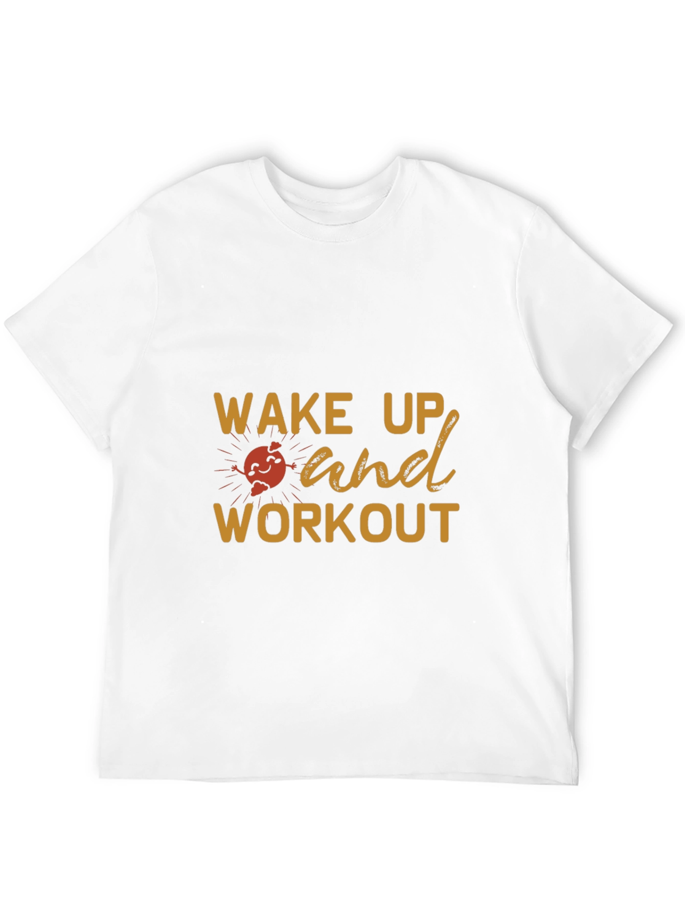 Camiseta Negra Deportiva Wake Up and Workout