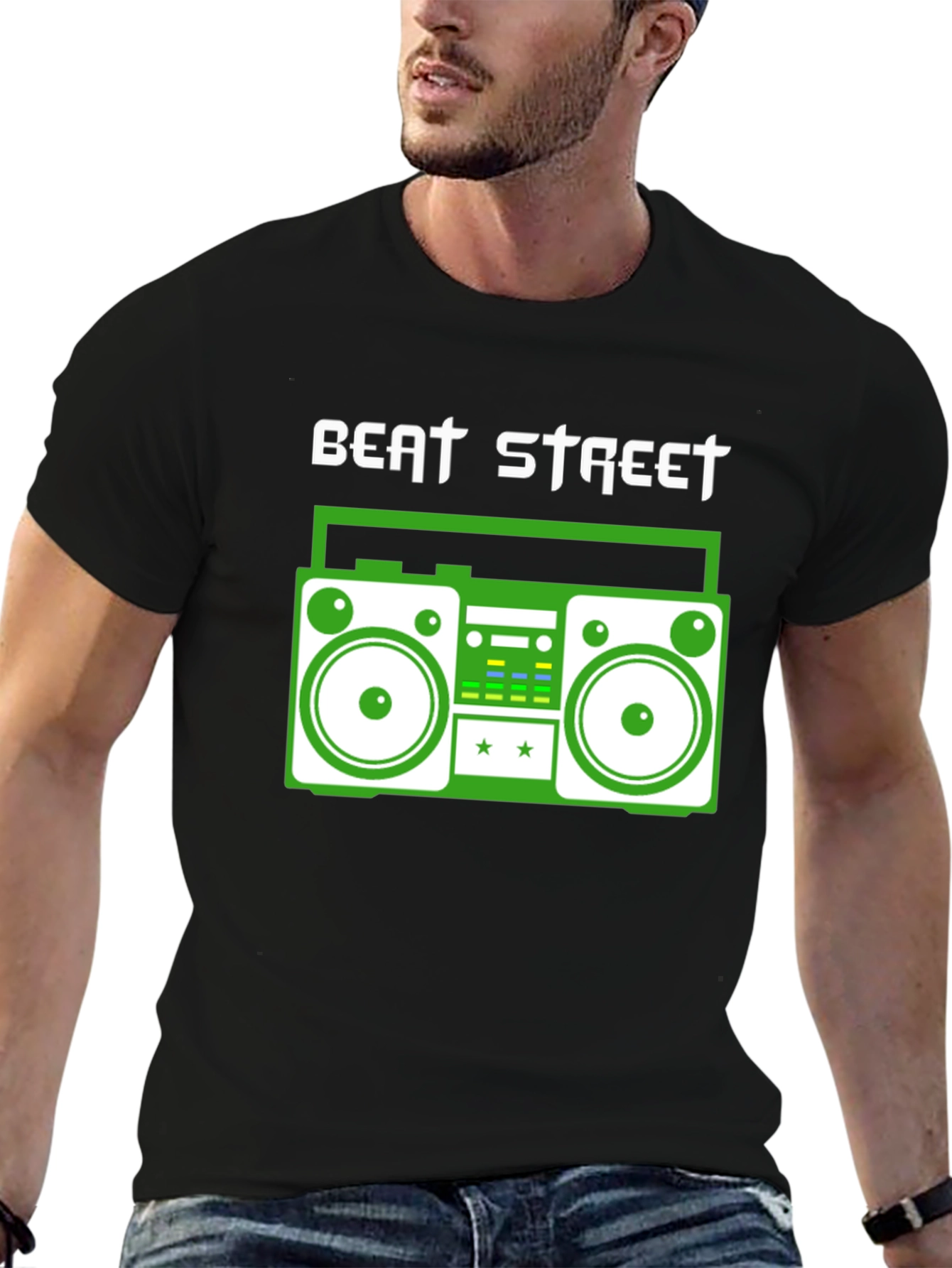 Camiseta Negra Beat Street Retro