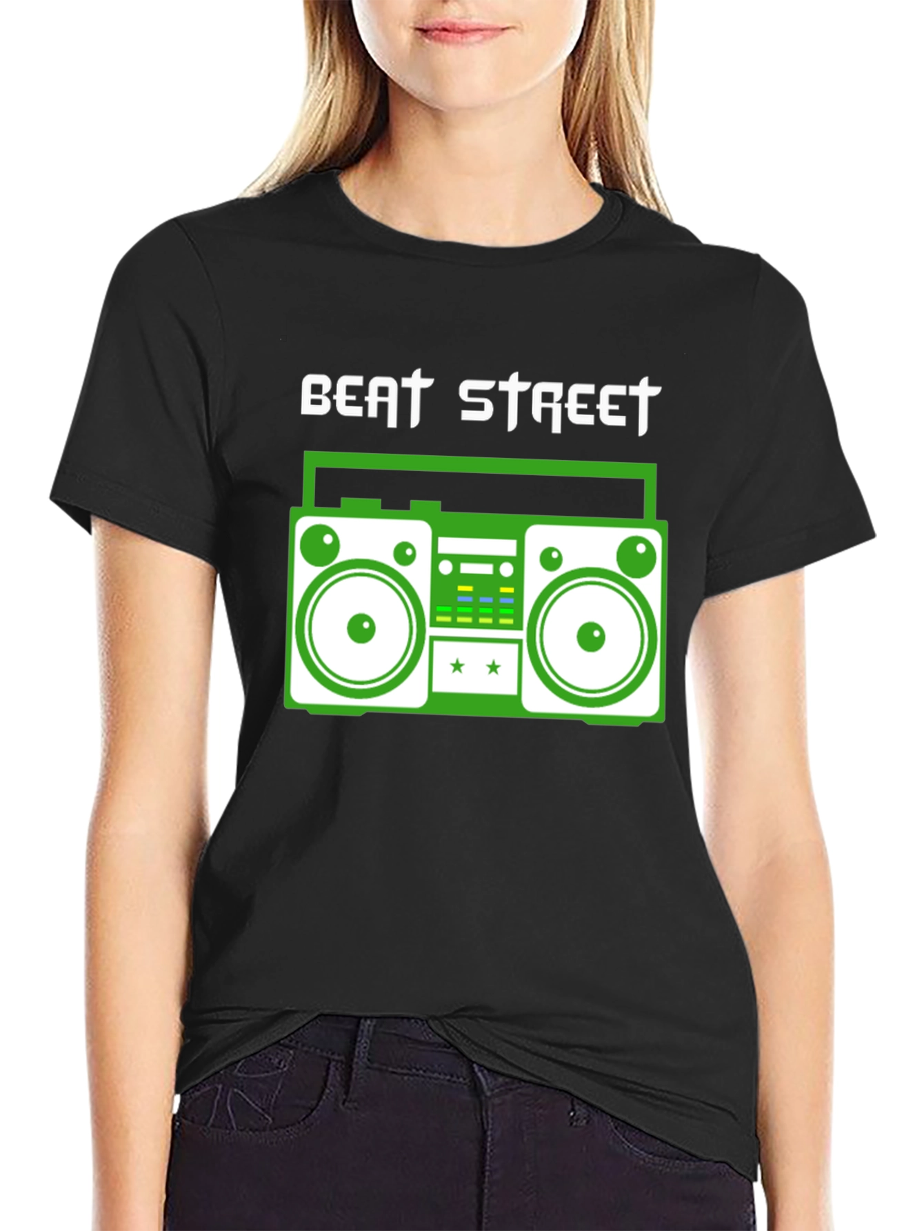 Camiseta Negra Beat Street Retro