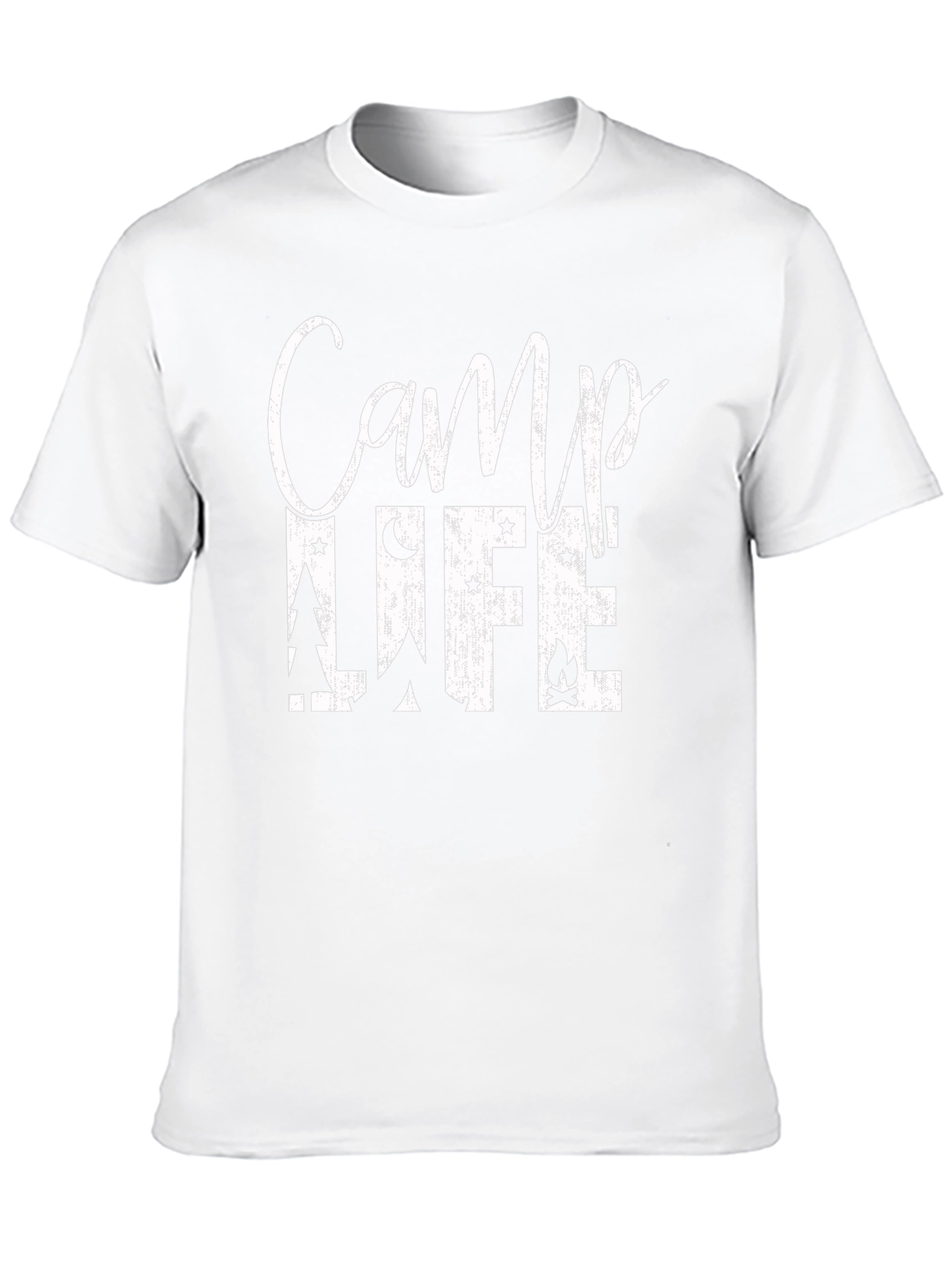 Camiseta Negra Camp Life para Aventureros
