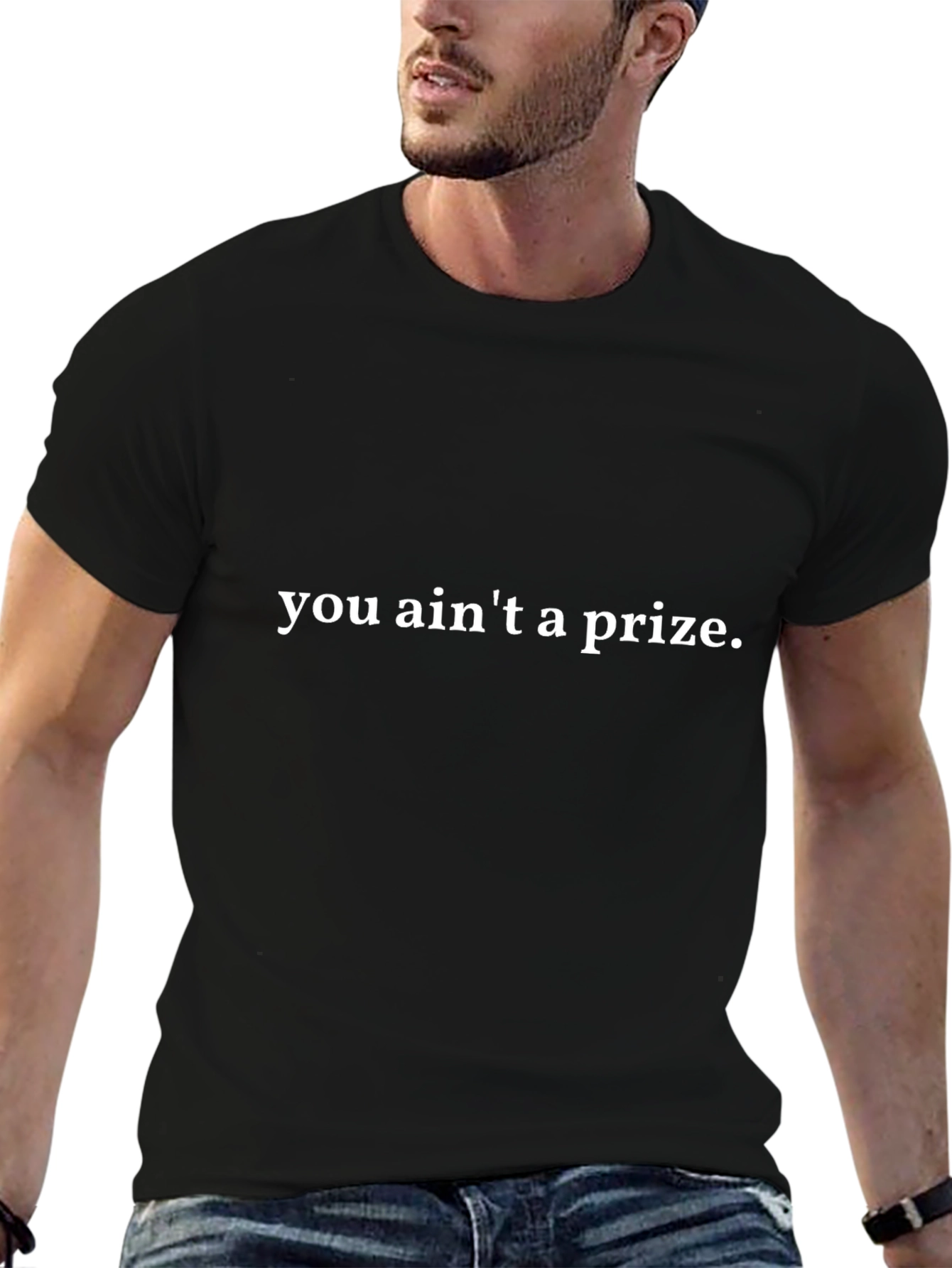 Camiseta Negra: No Eres un Premio